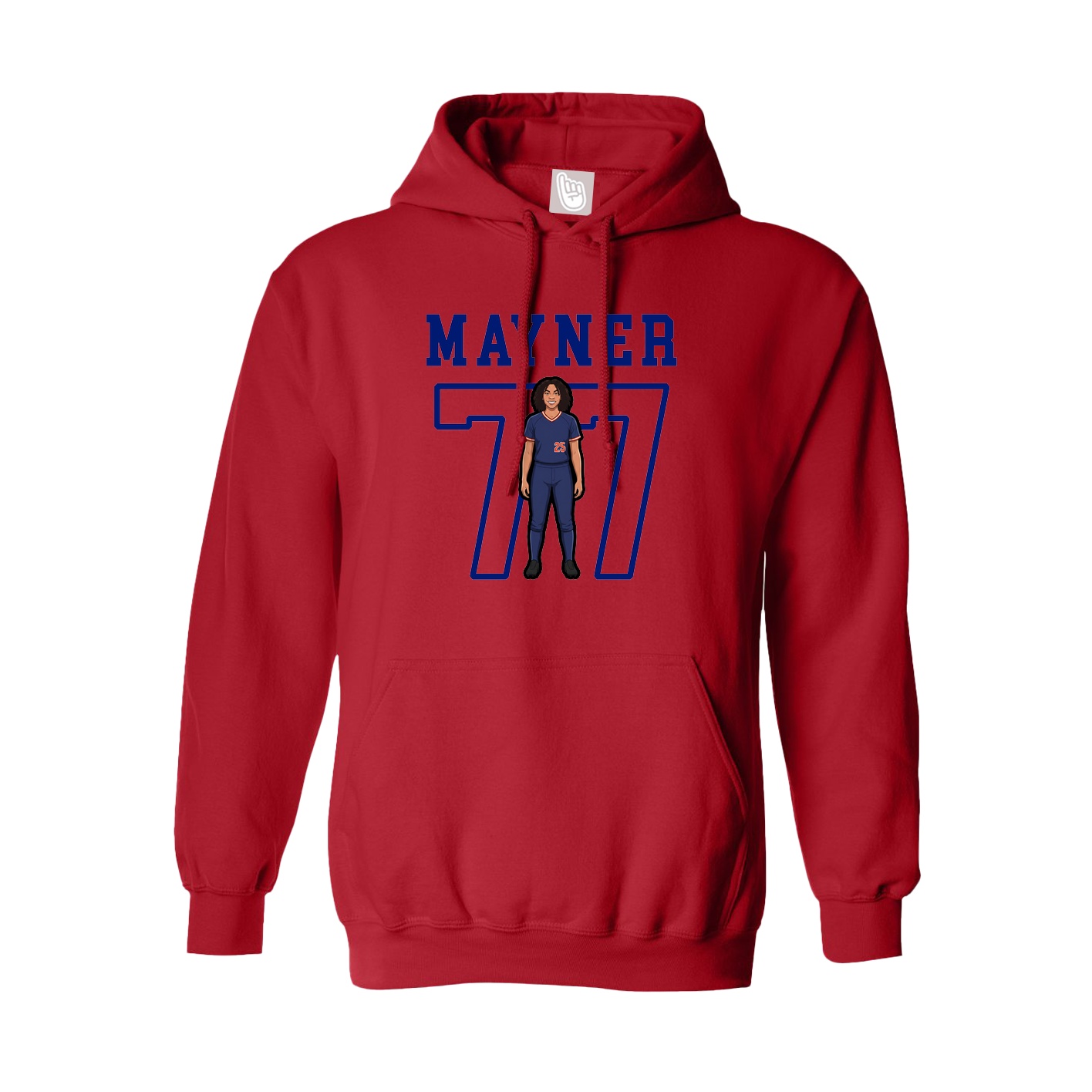 Hoodie — Shirsey in Red