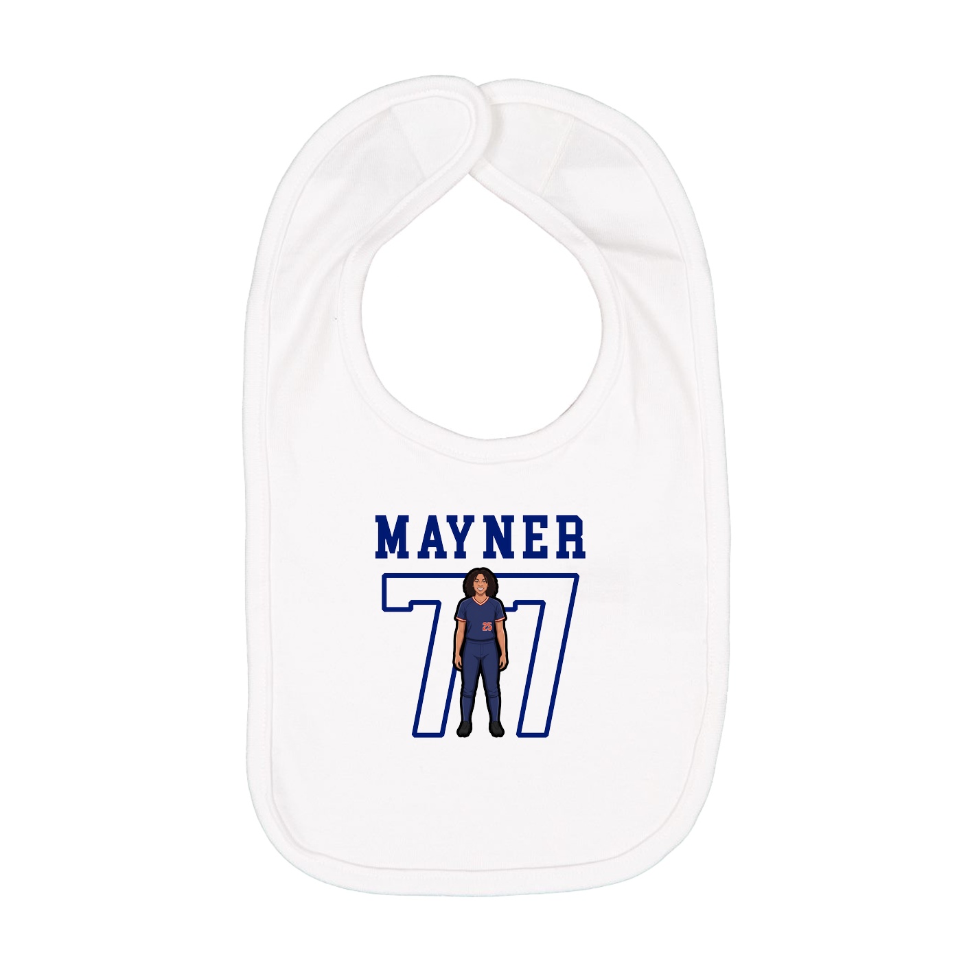 Infant Bib — Shirsey in White