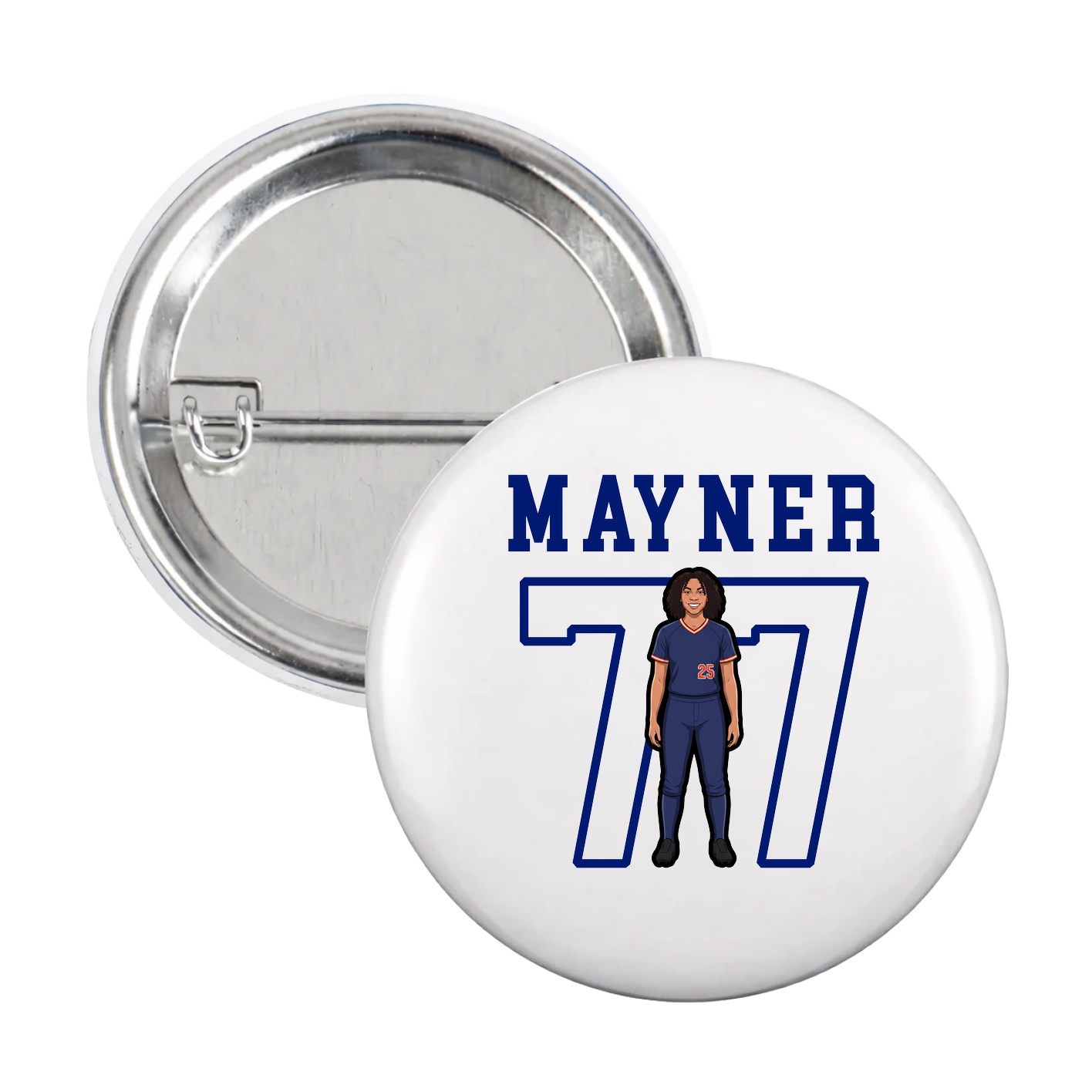 Game Day Button — Shirsey in White
