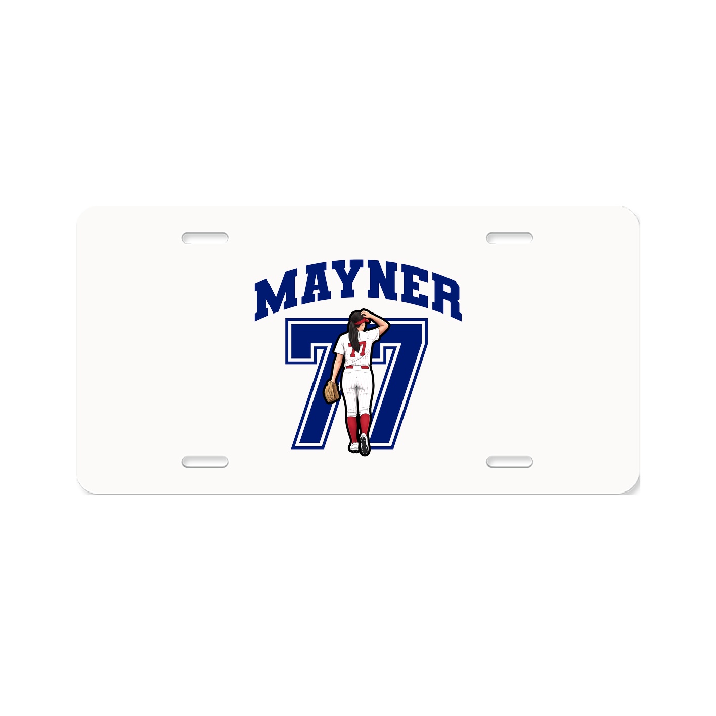 License Plate — Number in Classic