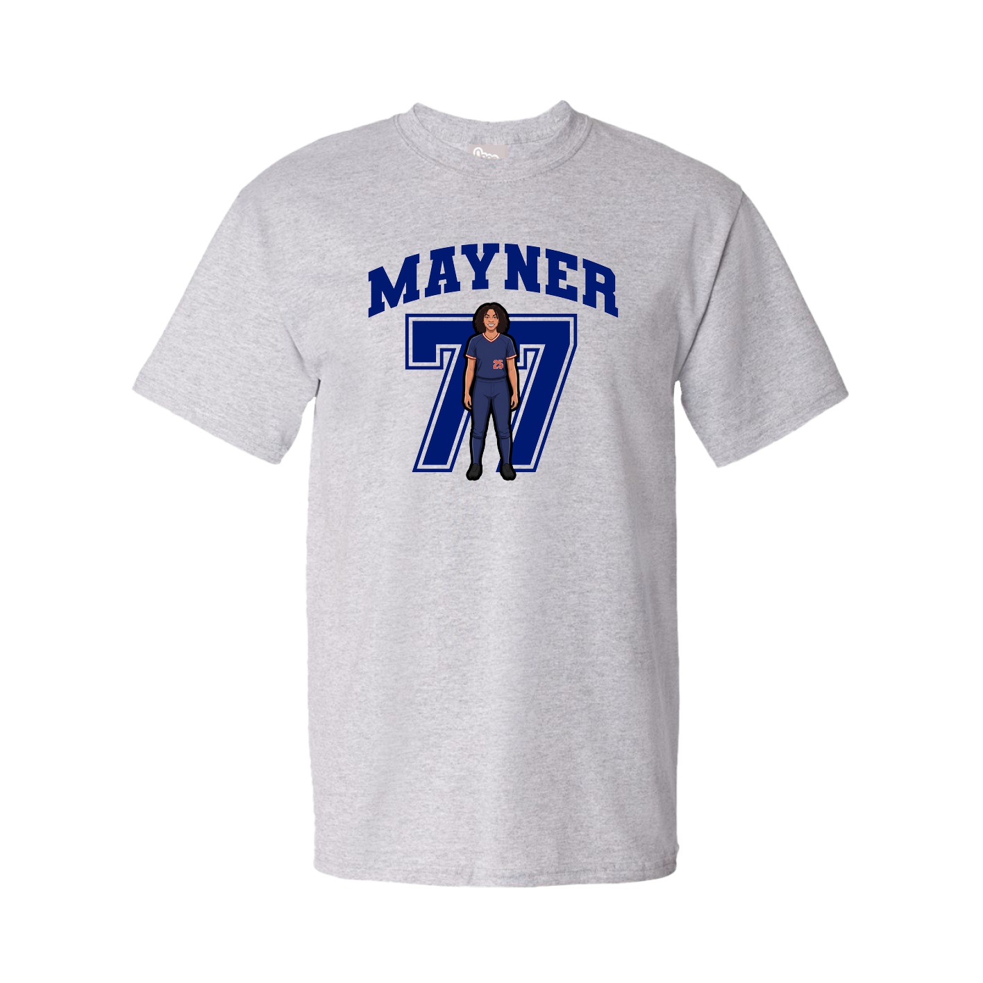 Youth Tee — Number in Grey