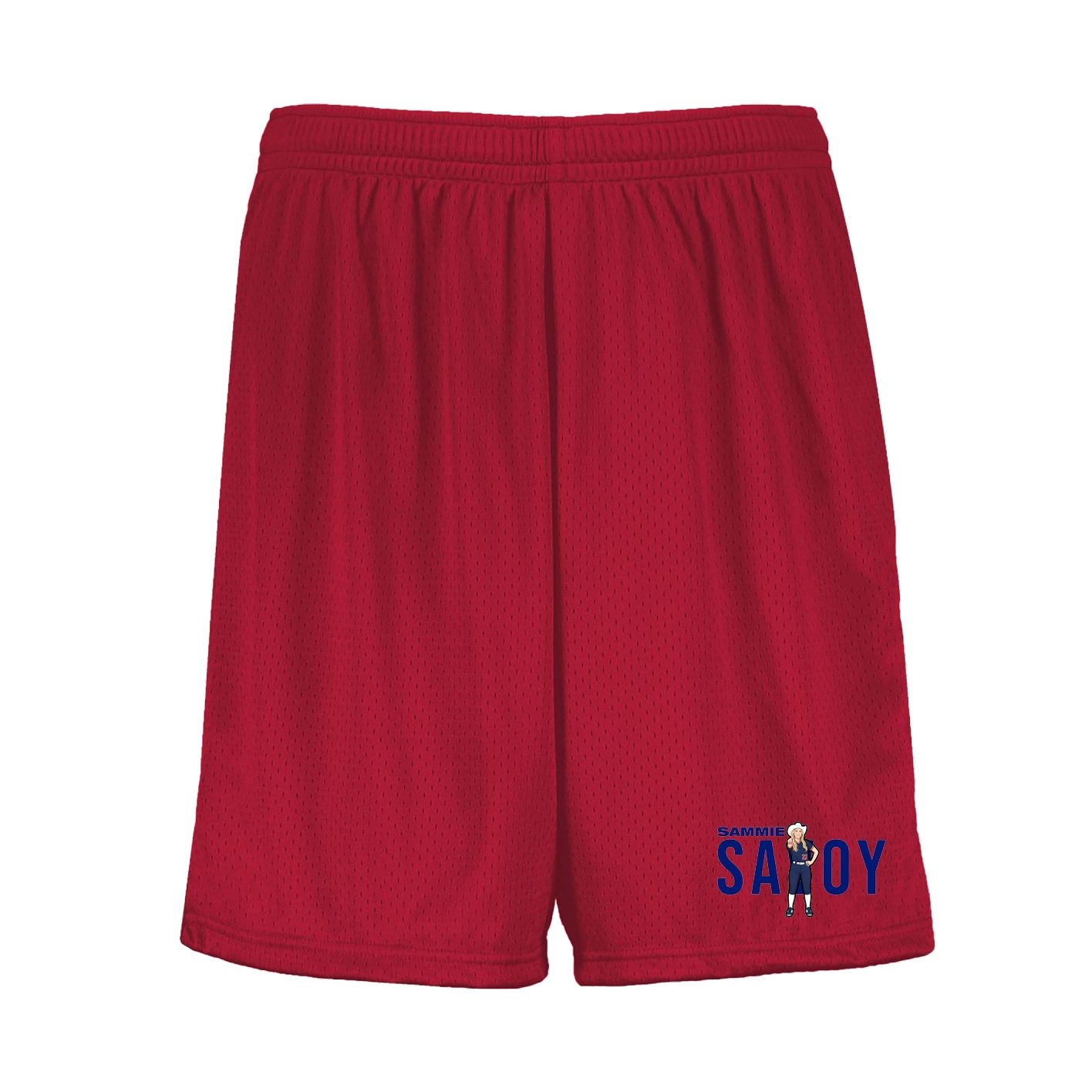 Shorts — Player Name in Red