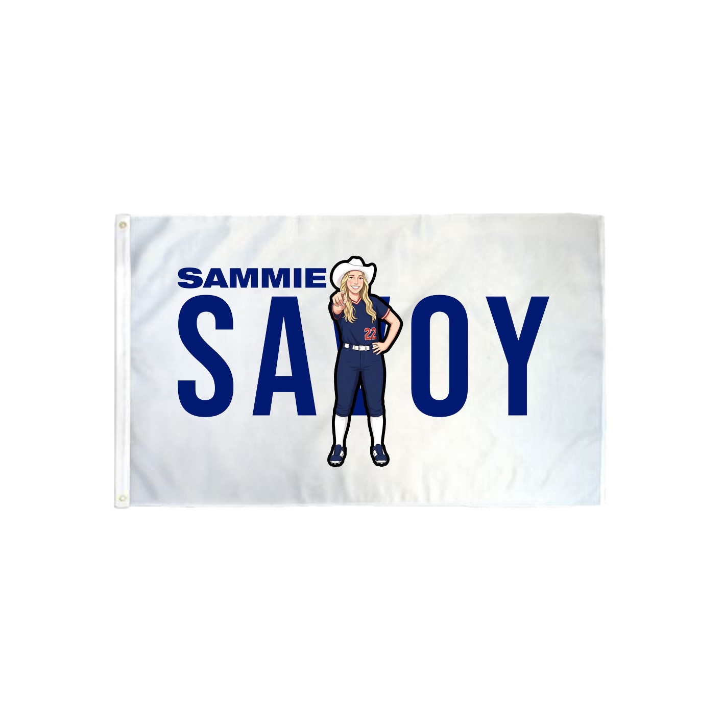 3x5 Flag — Player Name in Classic