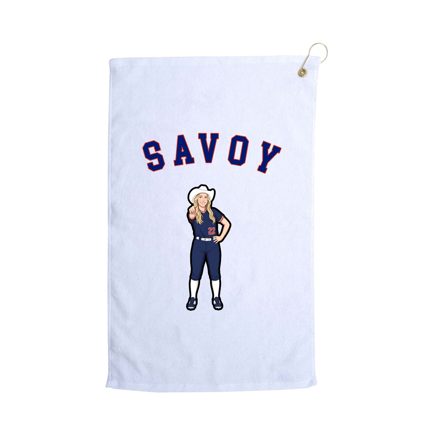 Golf Towel — Shirsey Arch in White