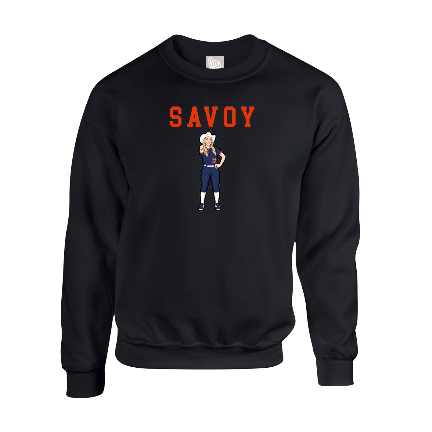 Fleece Crew — Shirsey in Black