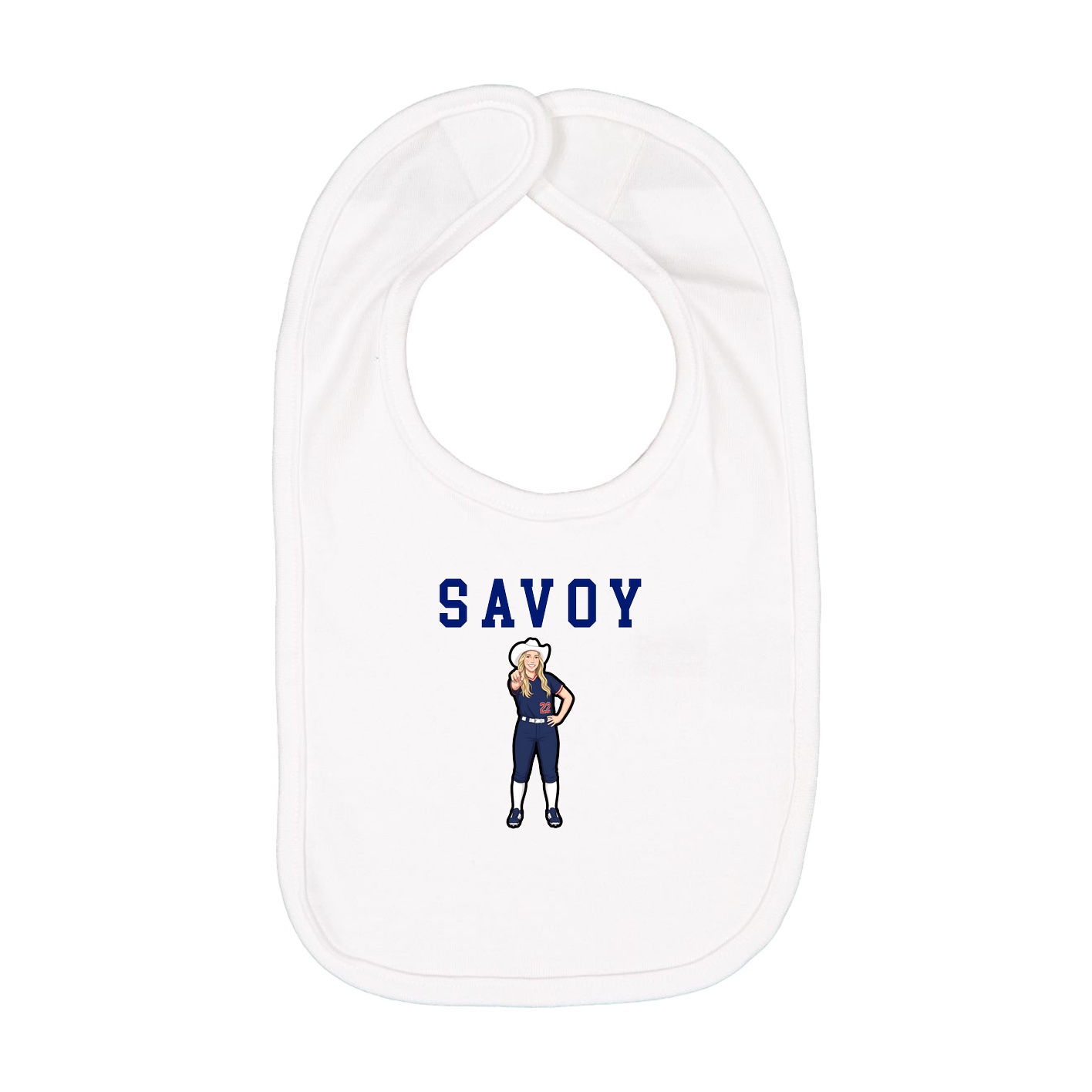 Infant Bib — Shirsey in White