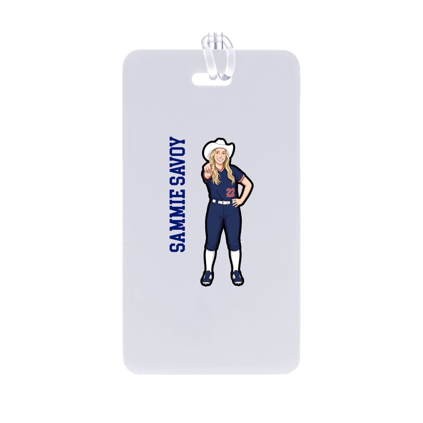 Bag Tag — Name Vertical in Classic