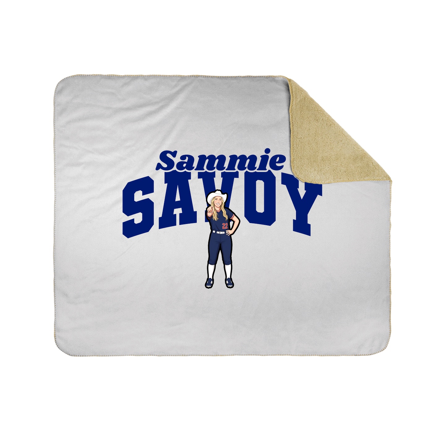 Throw Blanket — Signature Arch in White