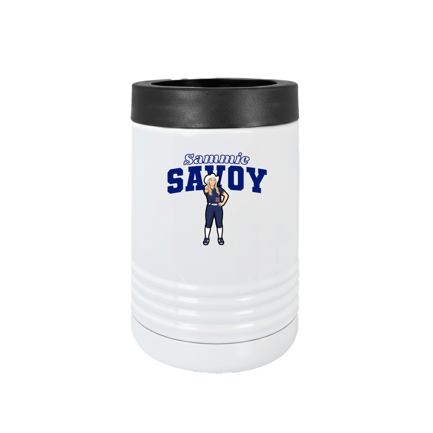 Beverage Holder — Name Arch in White