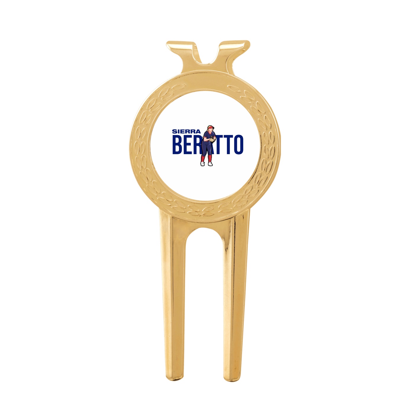 Divot Tool with Ball Marker — Player Name in Classic