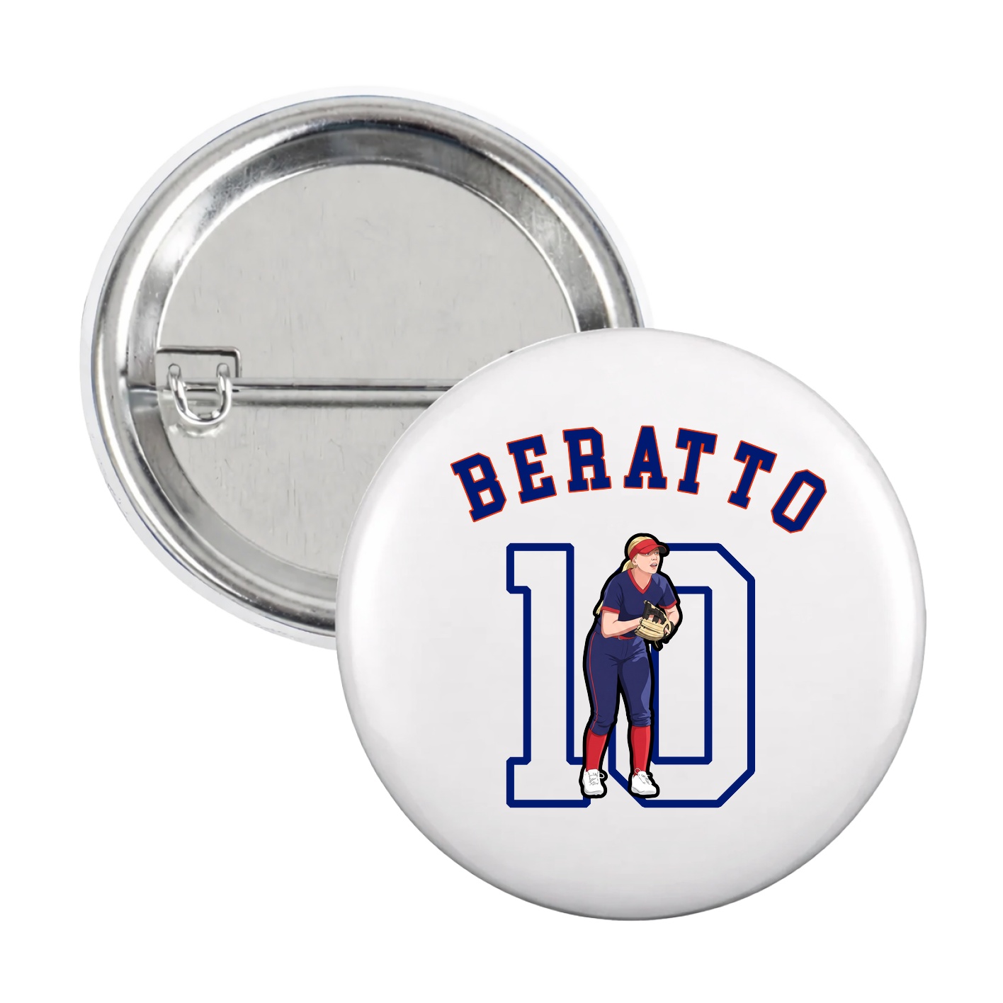 Game Day Button — Shirsey Arch in White