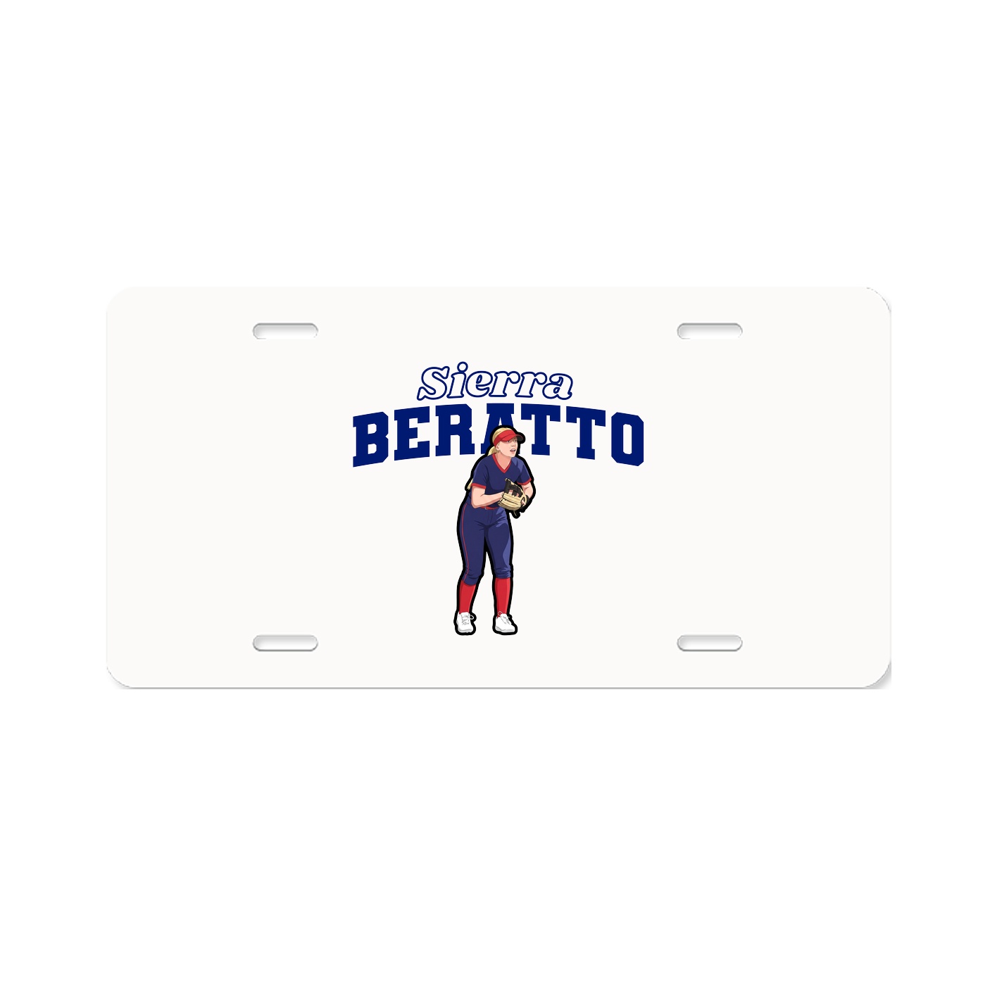 License Plate — Name Arch in Classic