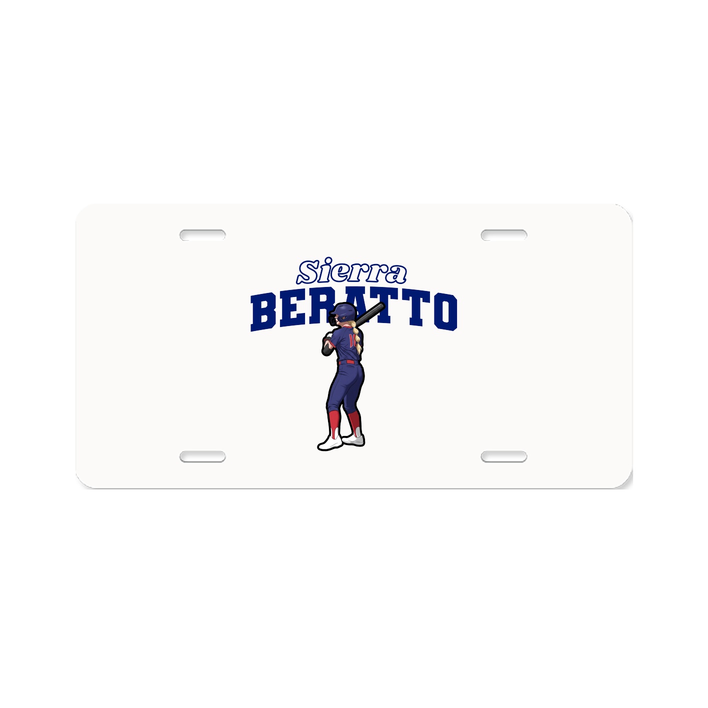 License Plate — Name Arch in Classic