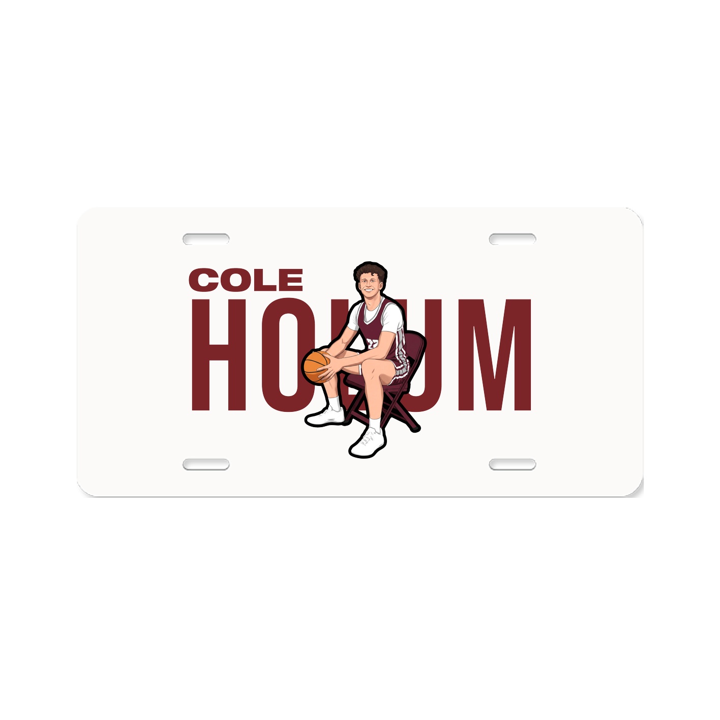 License Plate — Player Name in Classic
