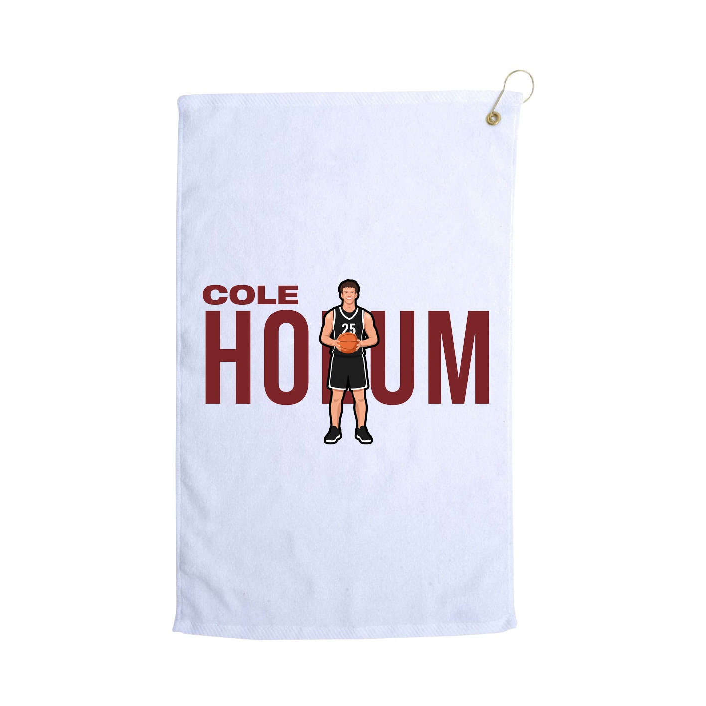 Golf Towel — Player Name in White