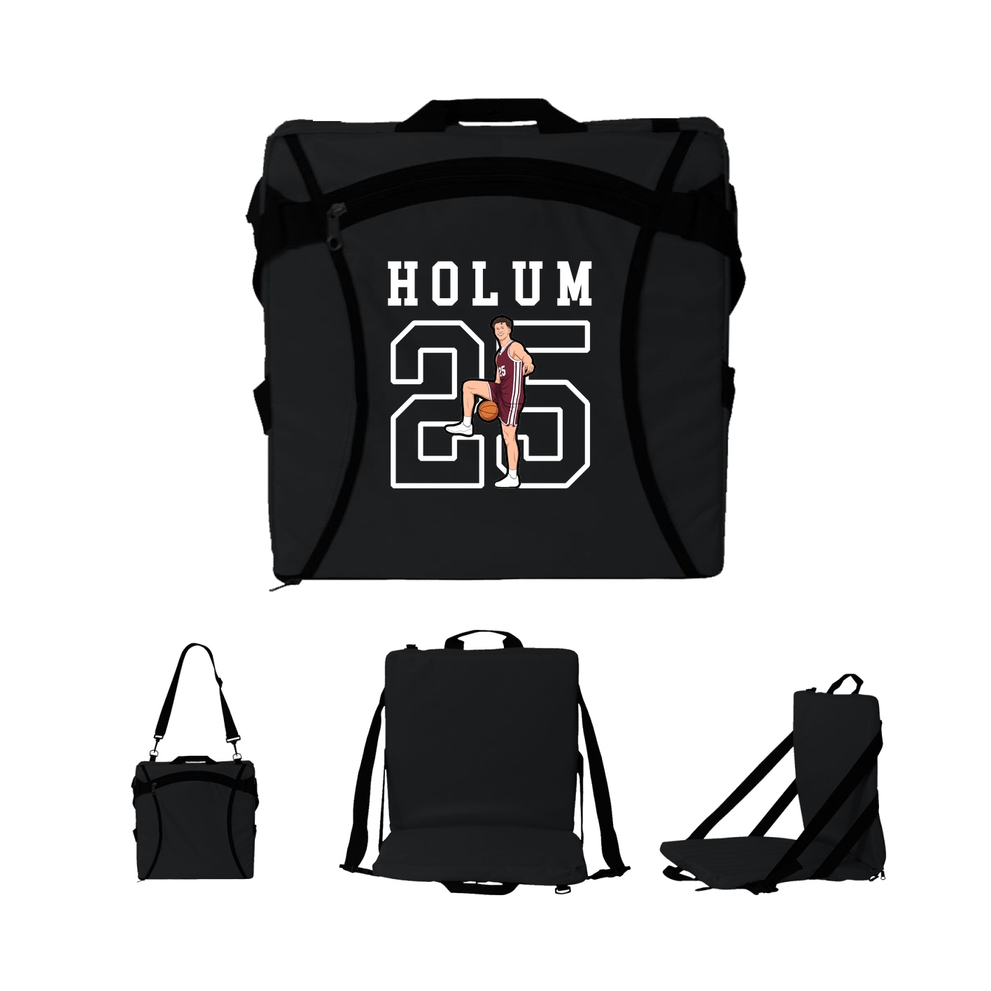 Folding Stadium Seat — Shirsey in Black