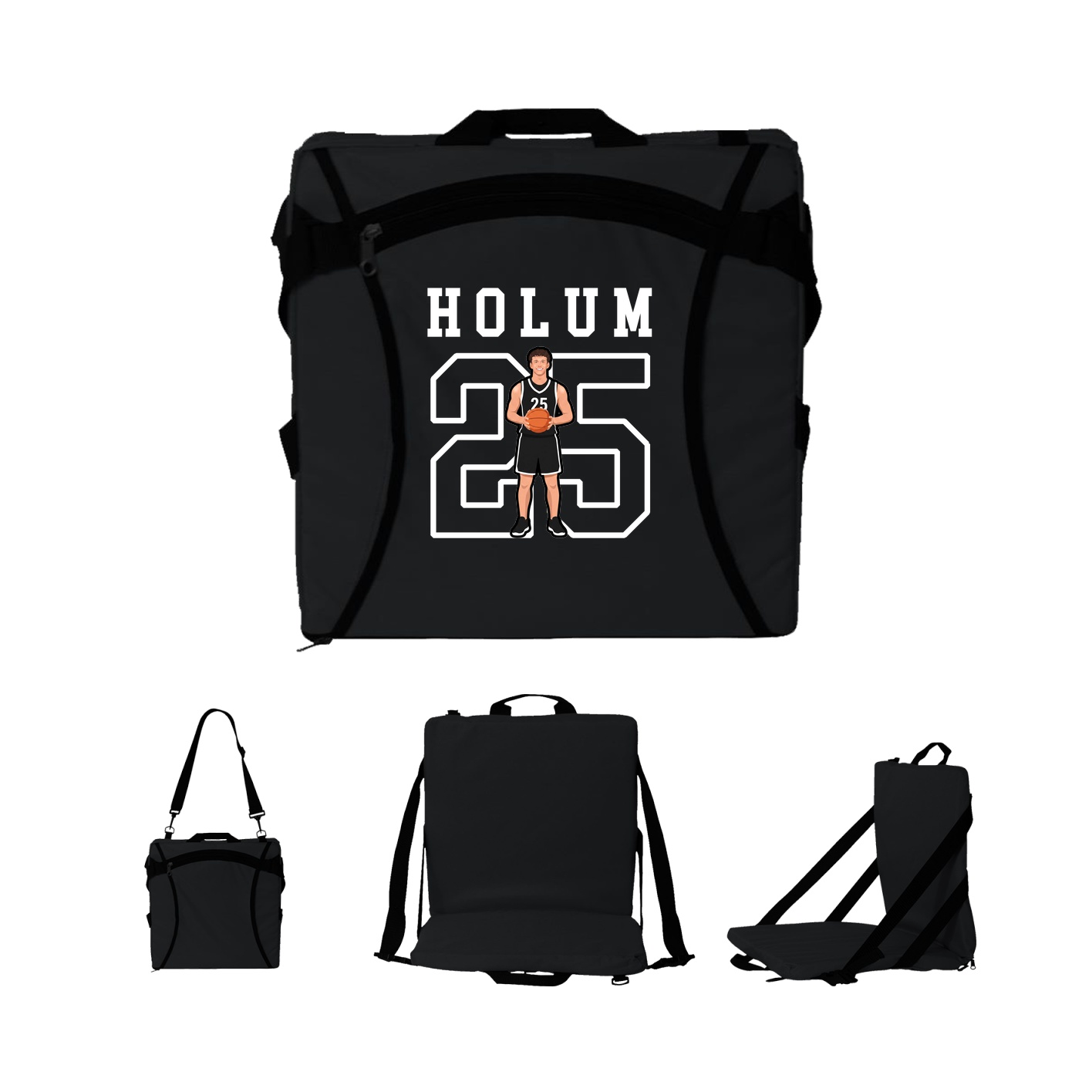 Folding Stadium Seat — Shirsey in Black