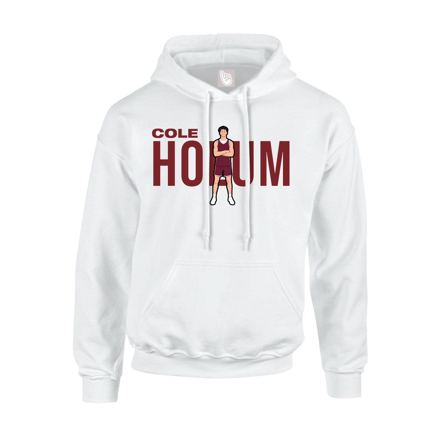 Youth Hoodie — Player Name in White