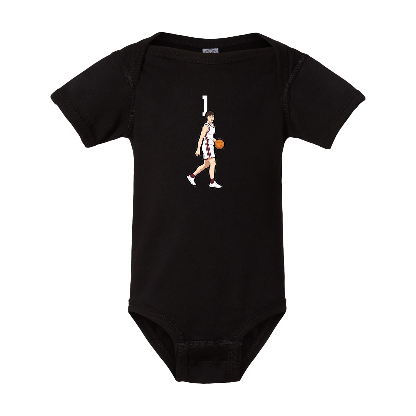 Baby Onesie — Number Top in Black