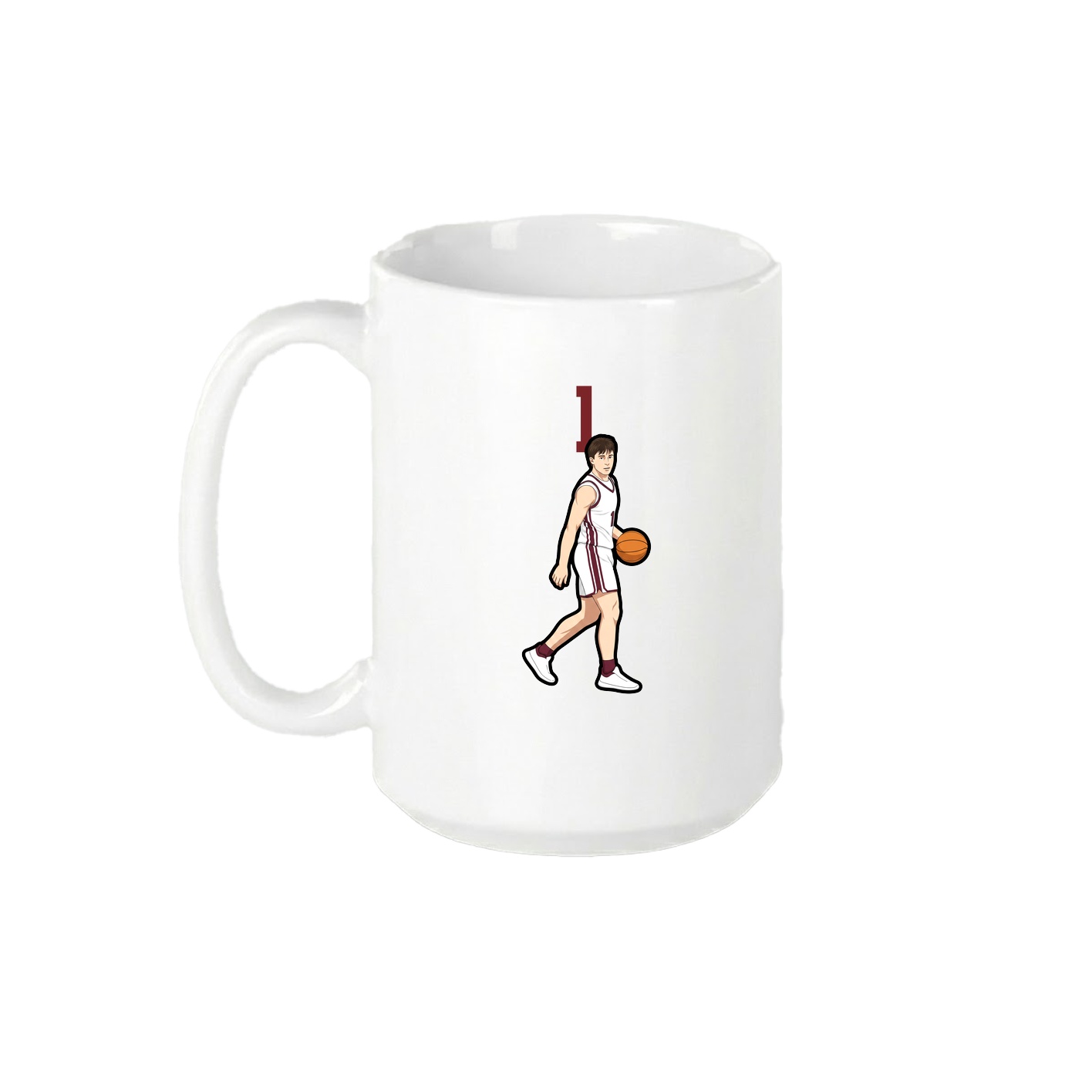 15oz Coffee Mug — Number Top in White