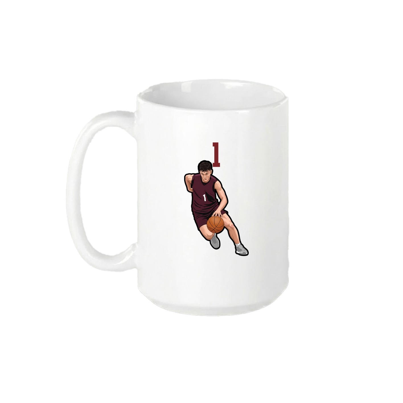 15oz Coffee Mug — Number Top in White