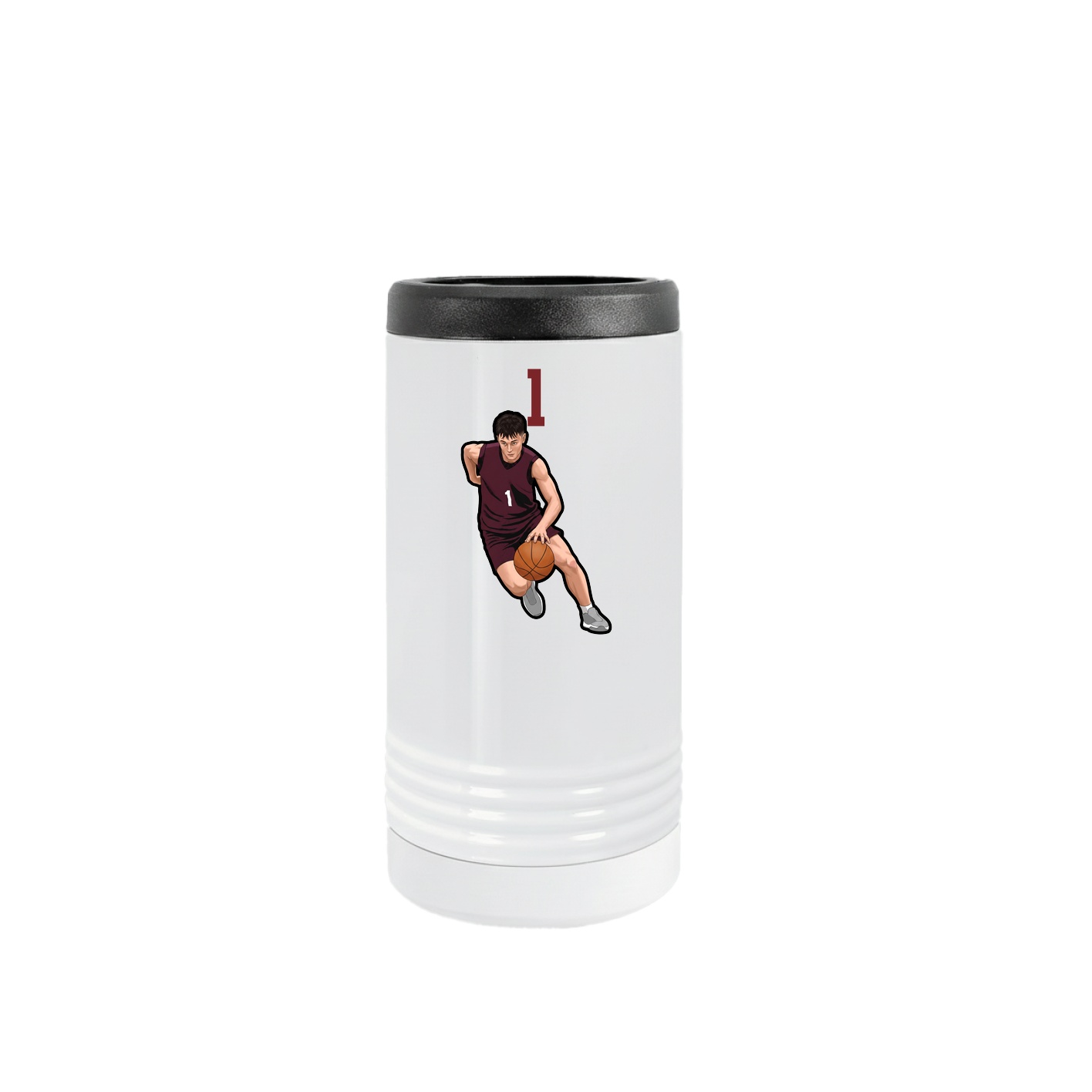 Slim Beverage Holder — Number Top in White