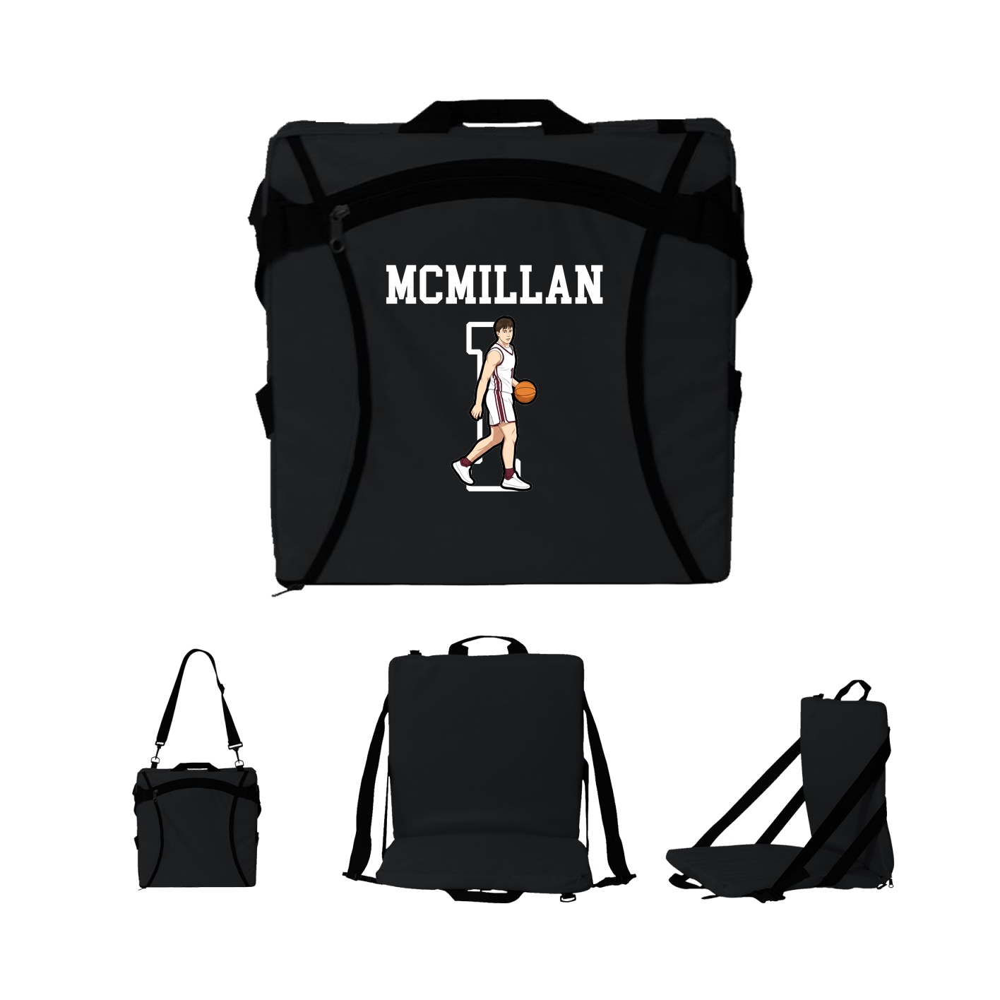 Folding Stadium Seat — Shirsey in Black