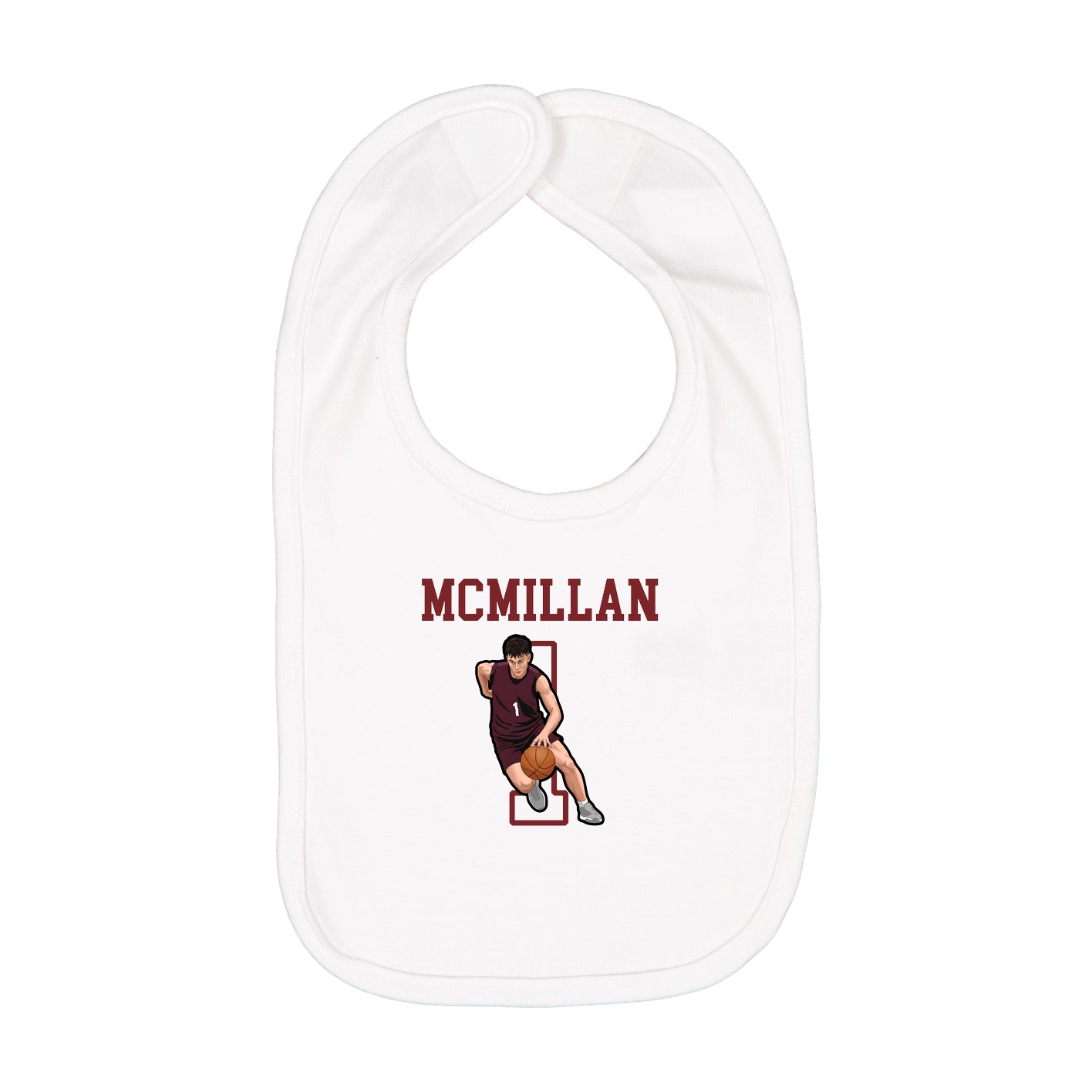 Infant Bib — Shirsey in White