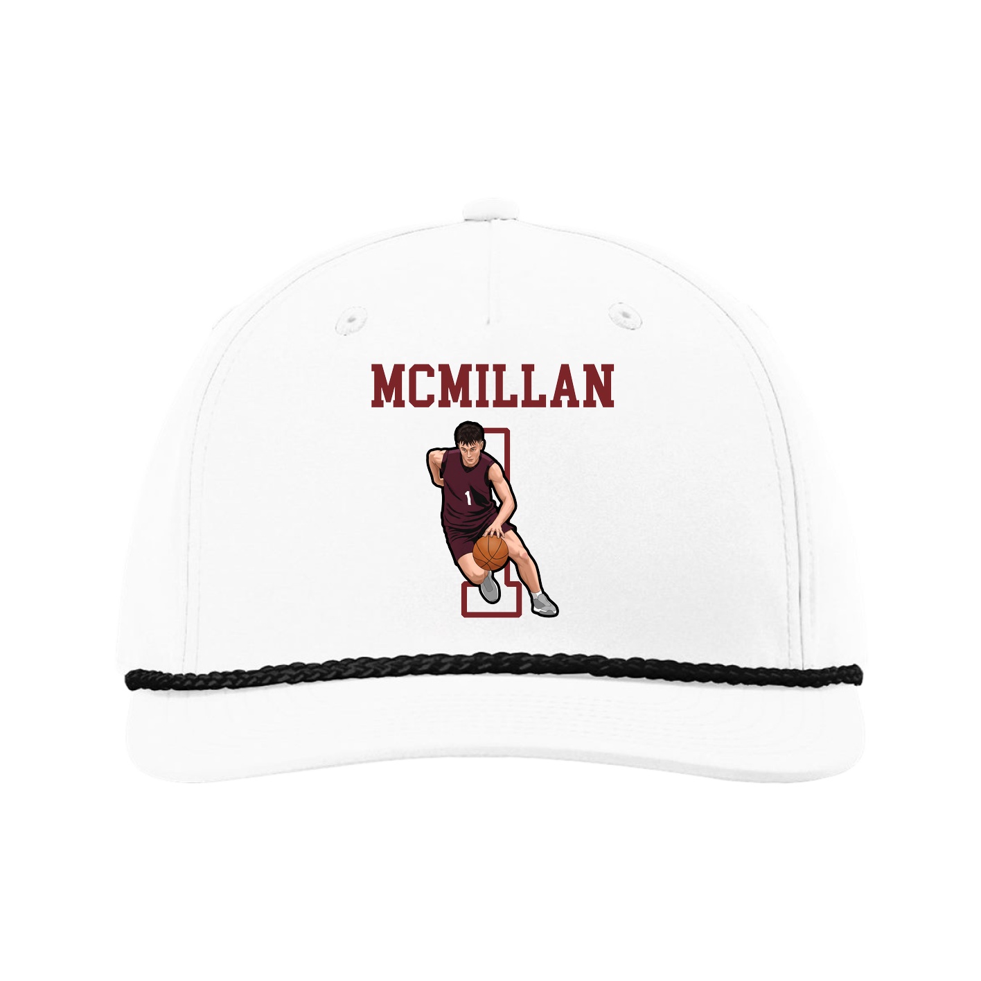 Five-Panel Classic Rope Cap — Shirsey in White
