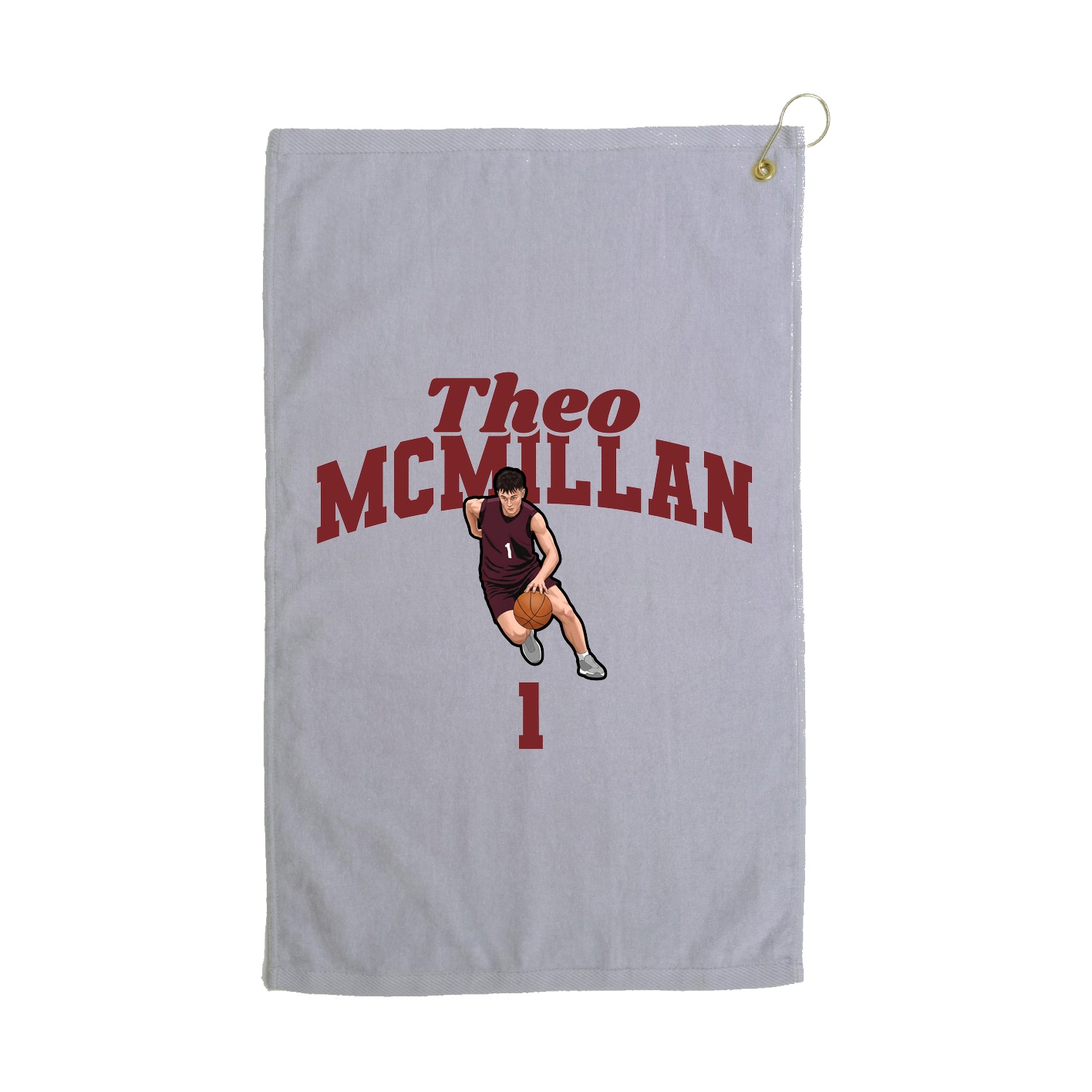 Golf Towel — Signature Arch in Grey