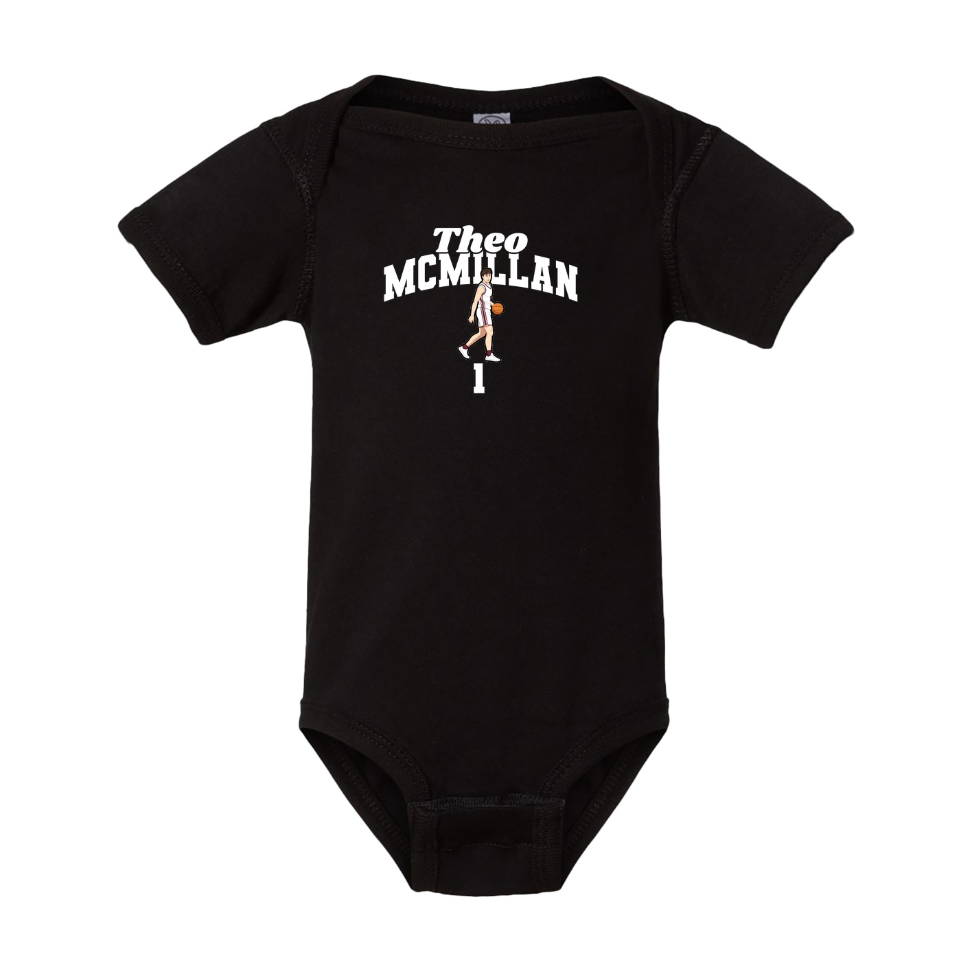 Baby Onesie — Signature Arch in Black