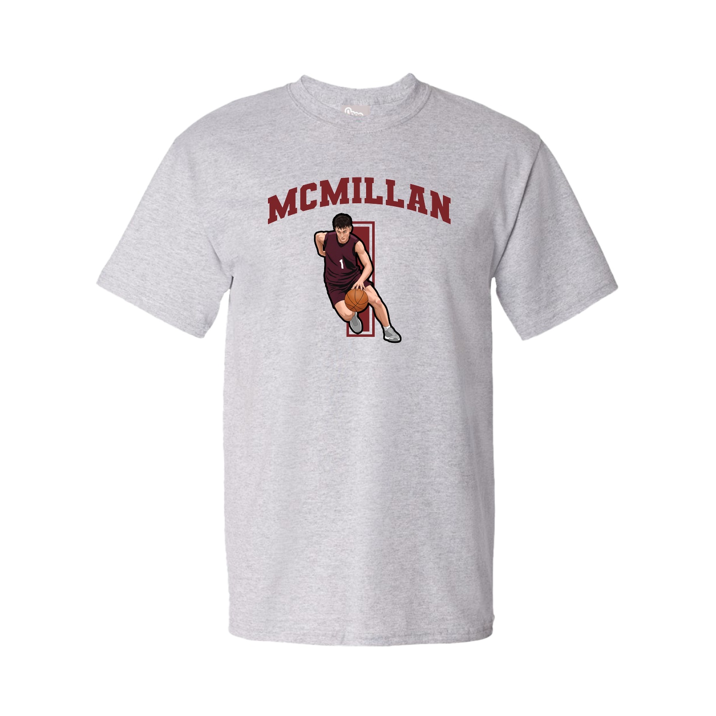Youth Tee — Number in Grey