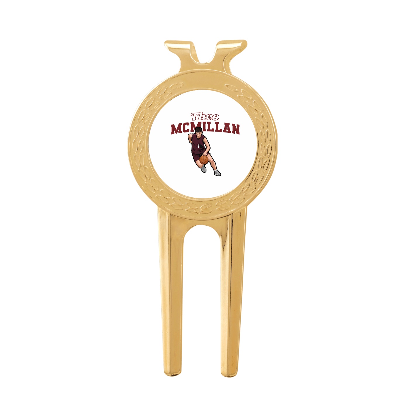 Divot Tool with Ball Marker — Name Arch in Classic