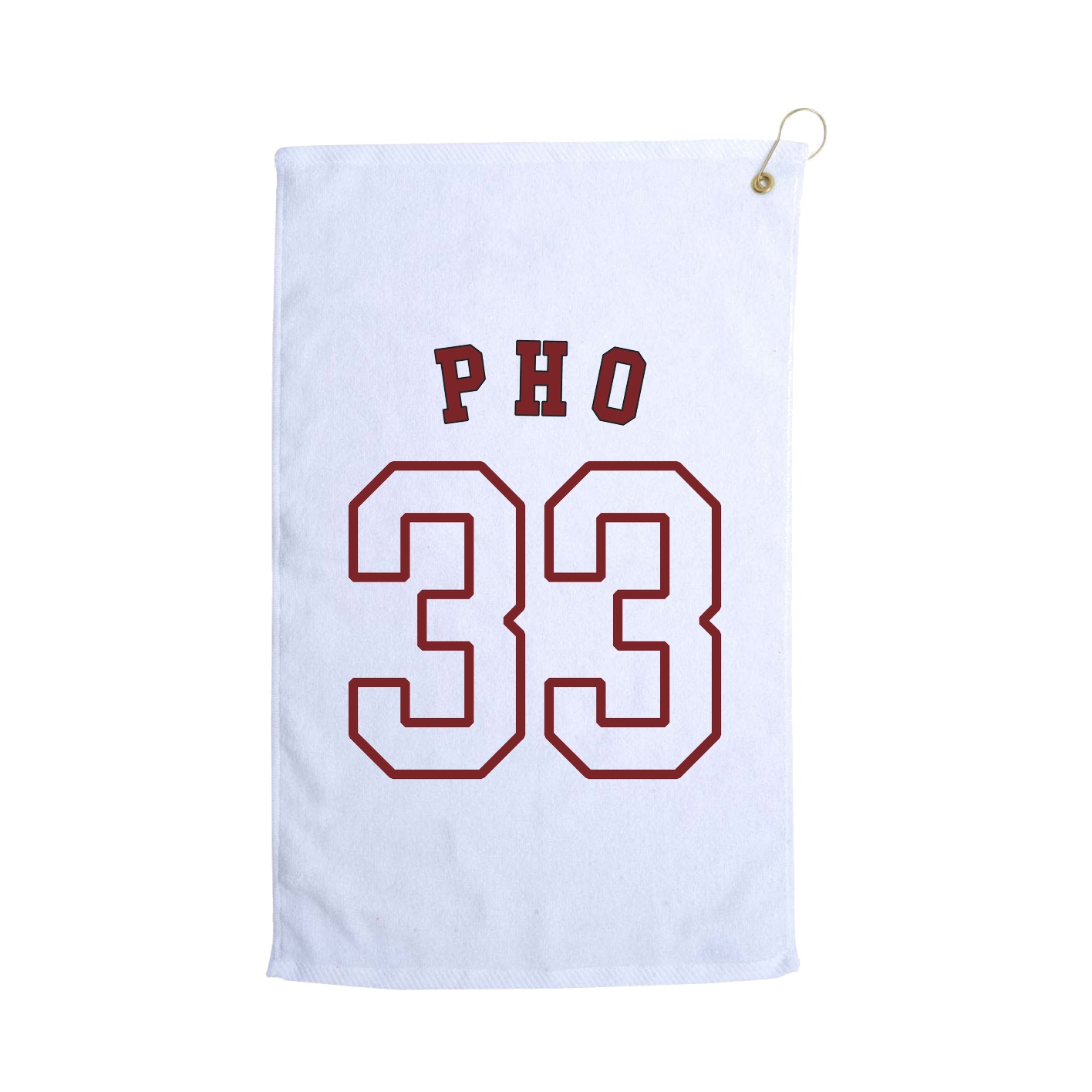 Golf Towel — Shirsey Arch in White