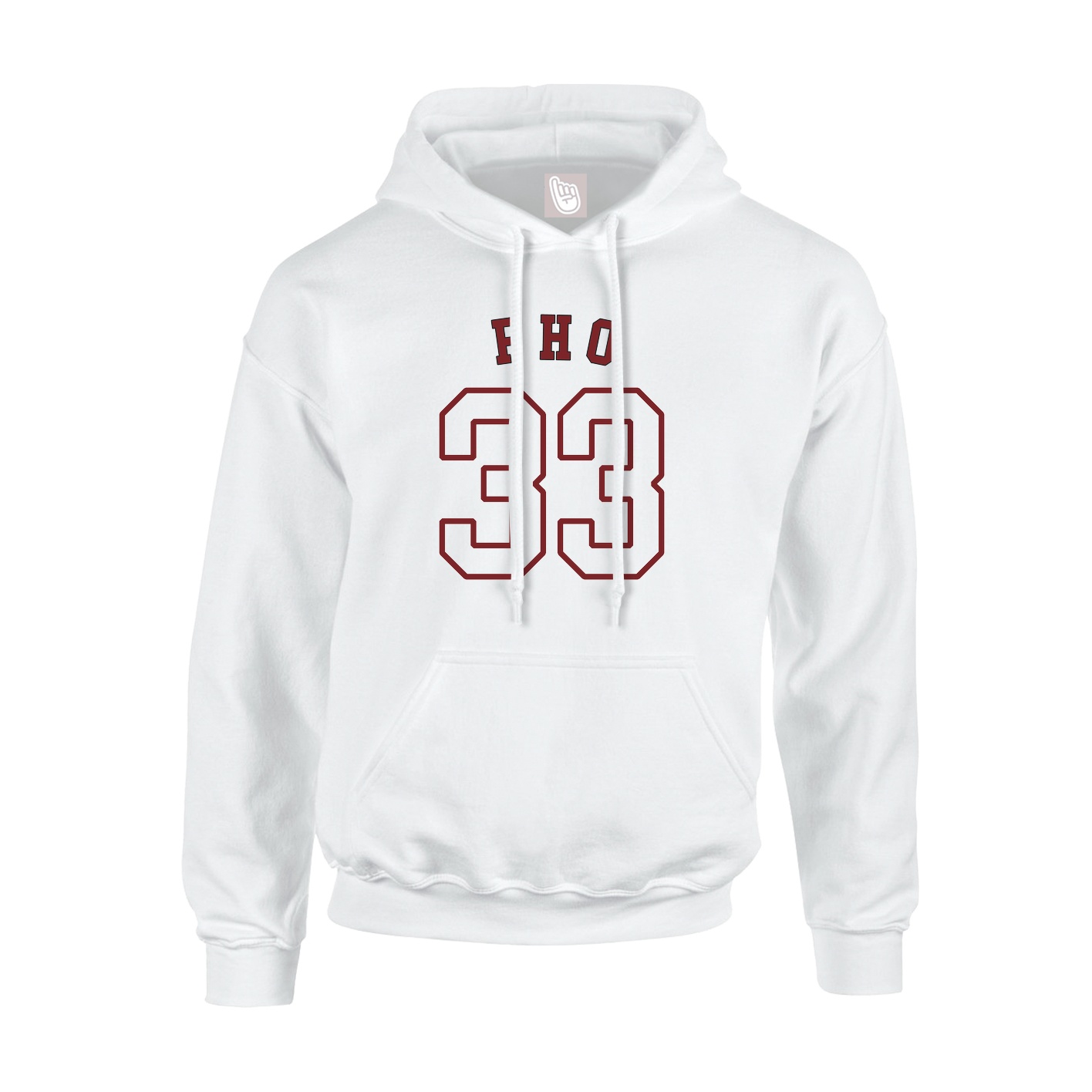Youth Hoodie — Shirsey Arch in White