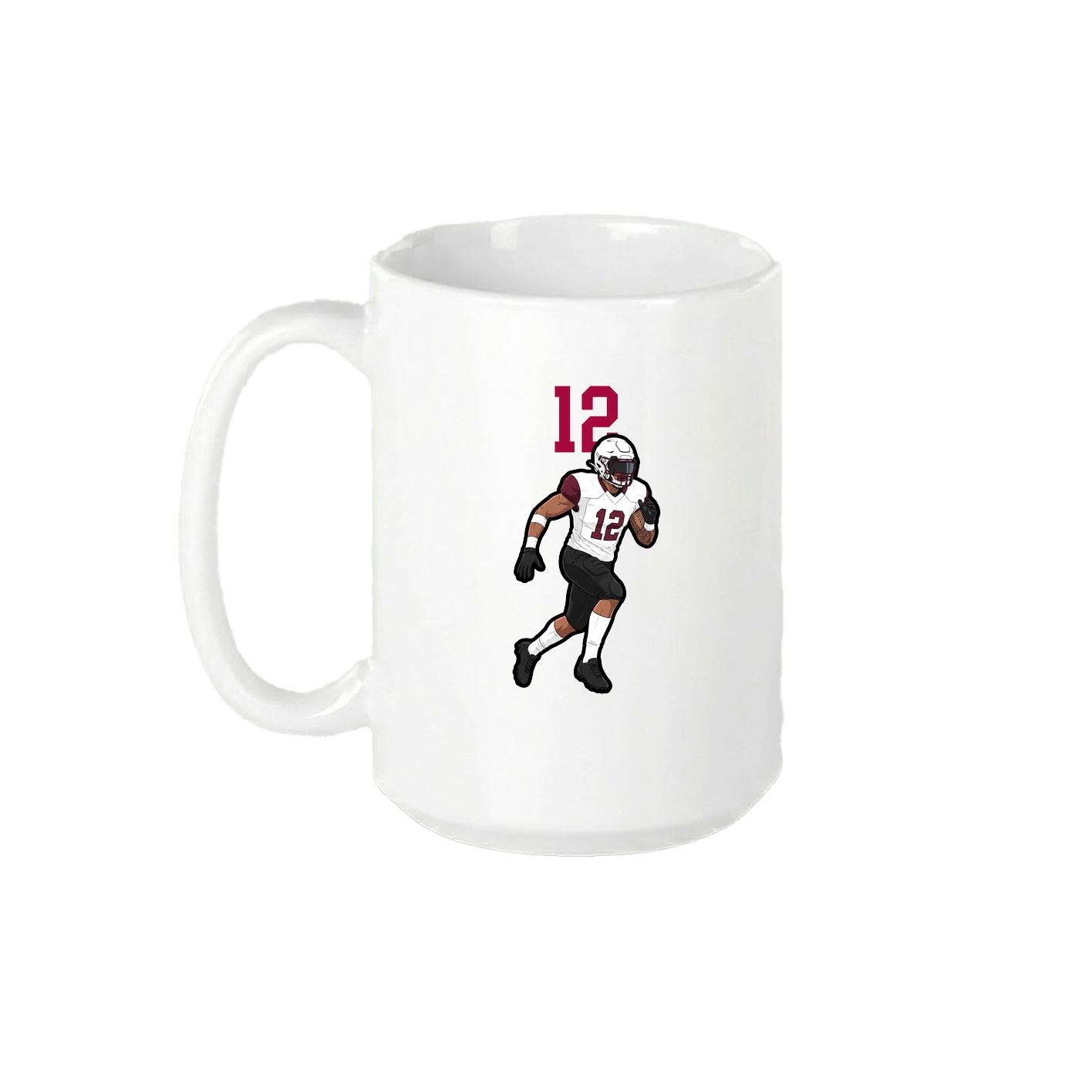 15oz Coffee Mug — Number Top in White