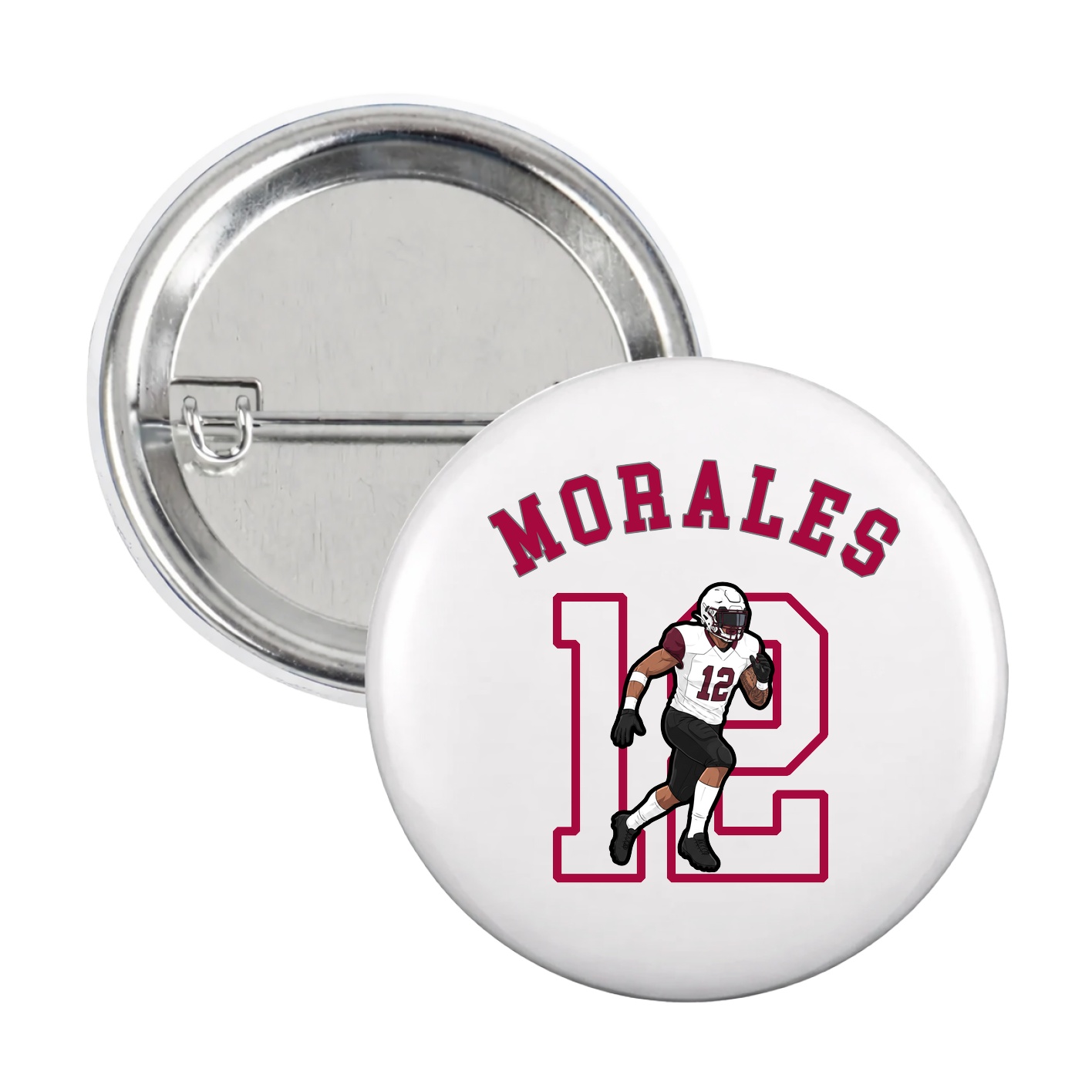 Game Day Button — Shirsey Arch in White