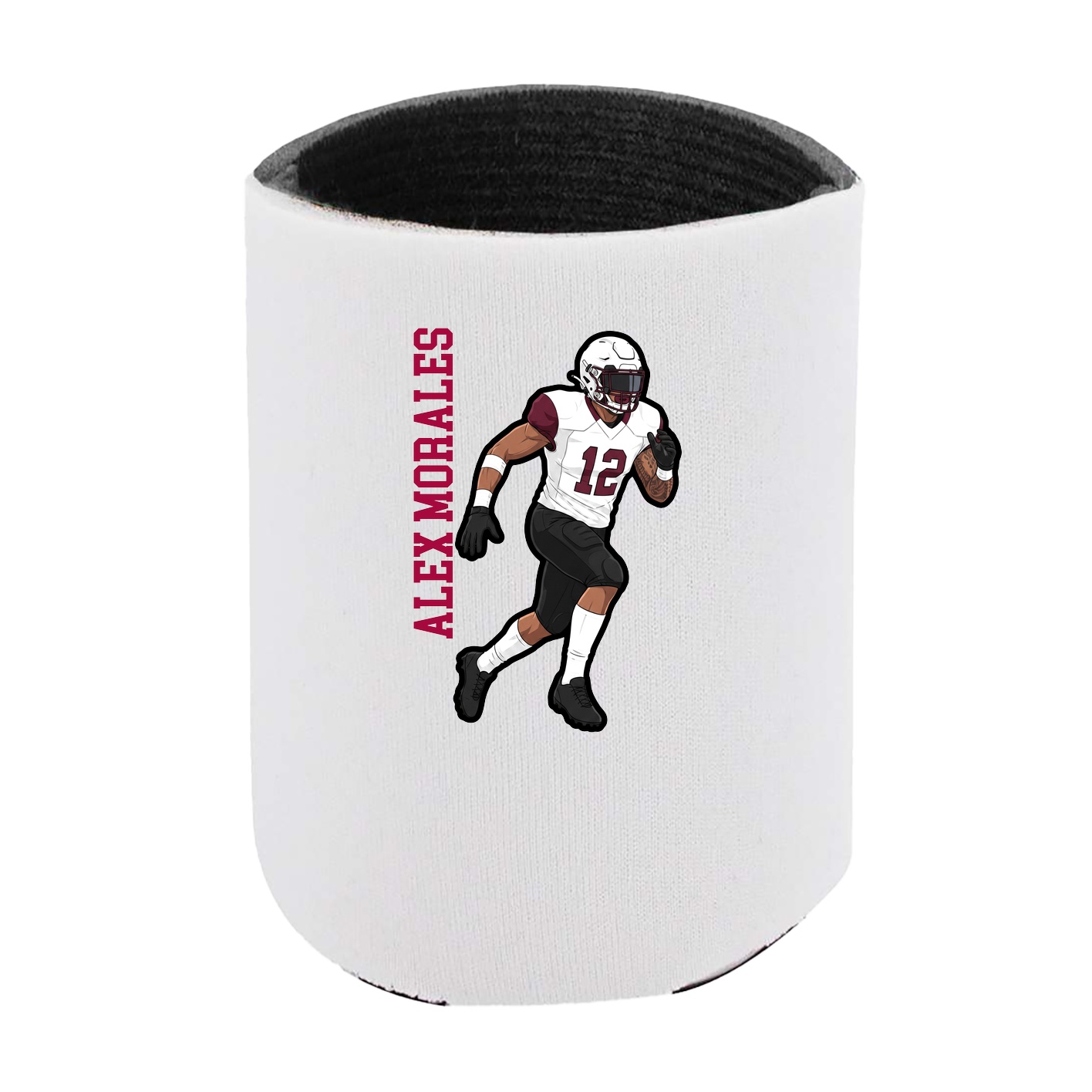 Can Holder — Name Vertical in White