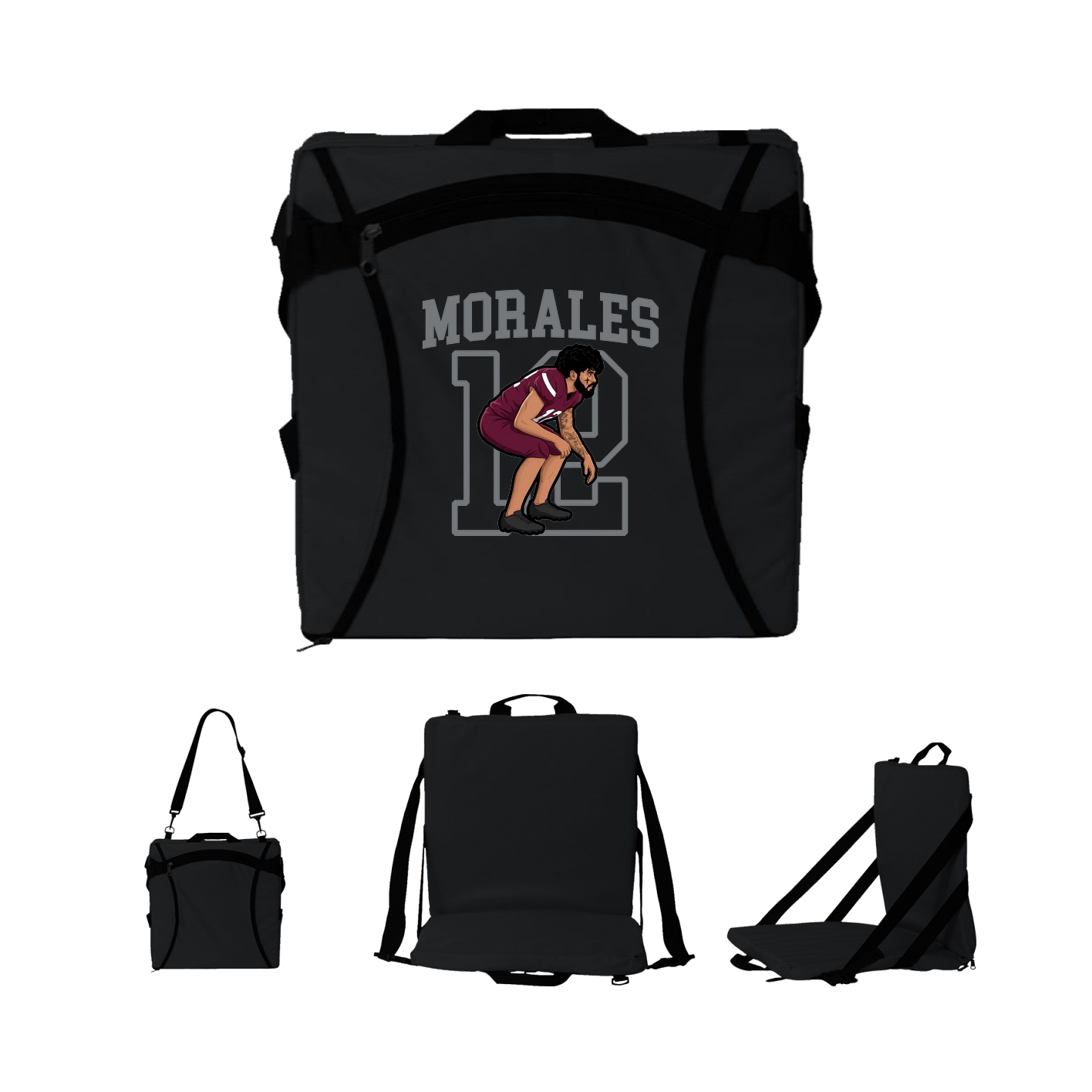 Folding Stadium Seat — Shirsey in Black