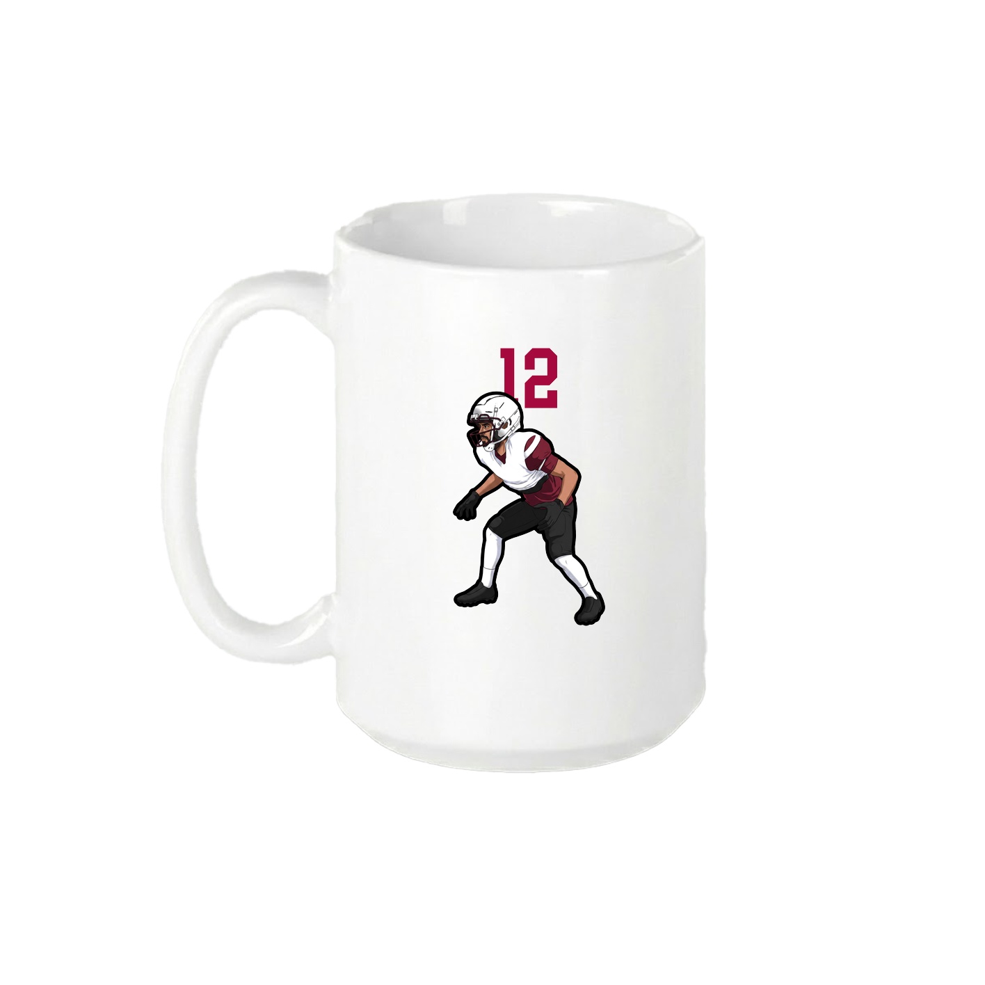 15oz Coffee Mug — Number Top in White