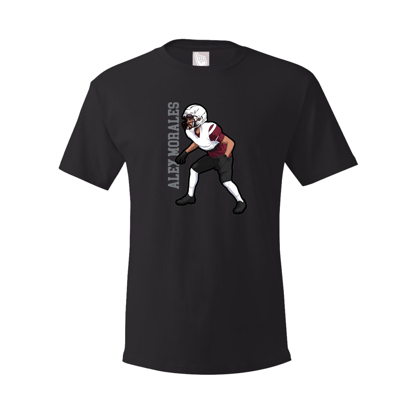 Tee — Name Vertical in Black