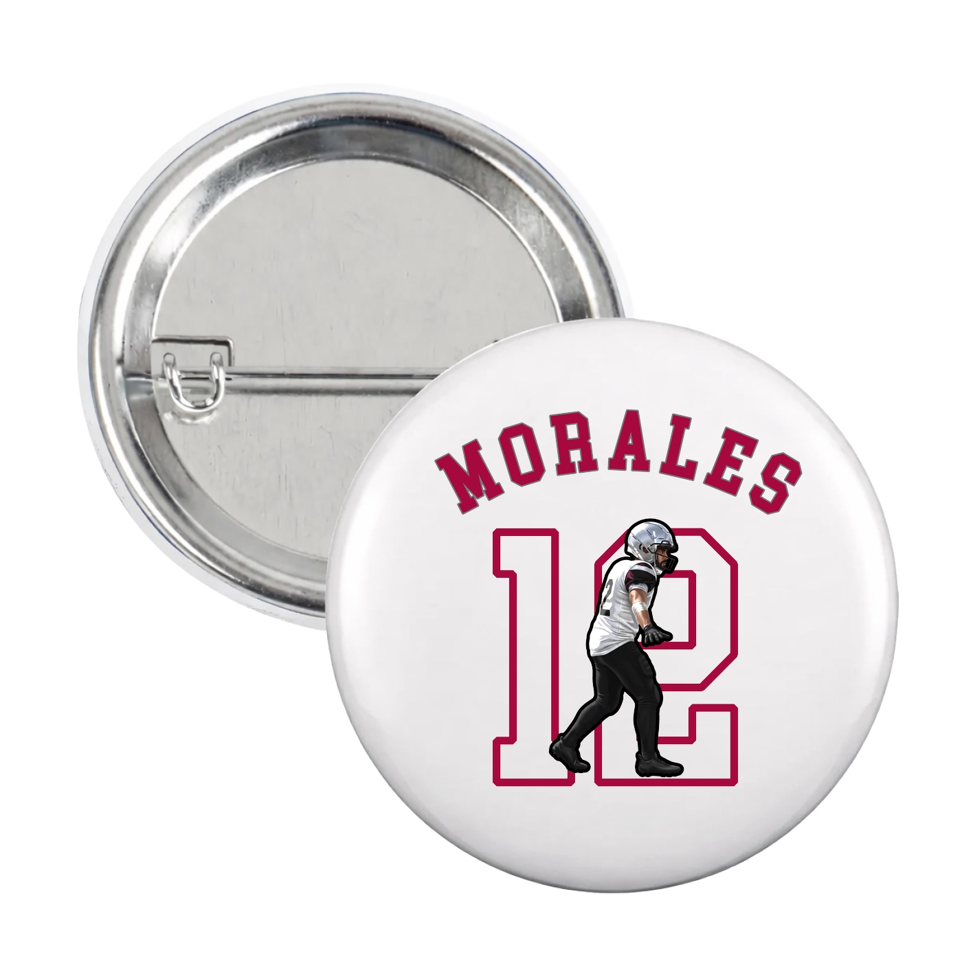 Game Day Button — Shirsey Arch in White