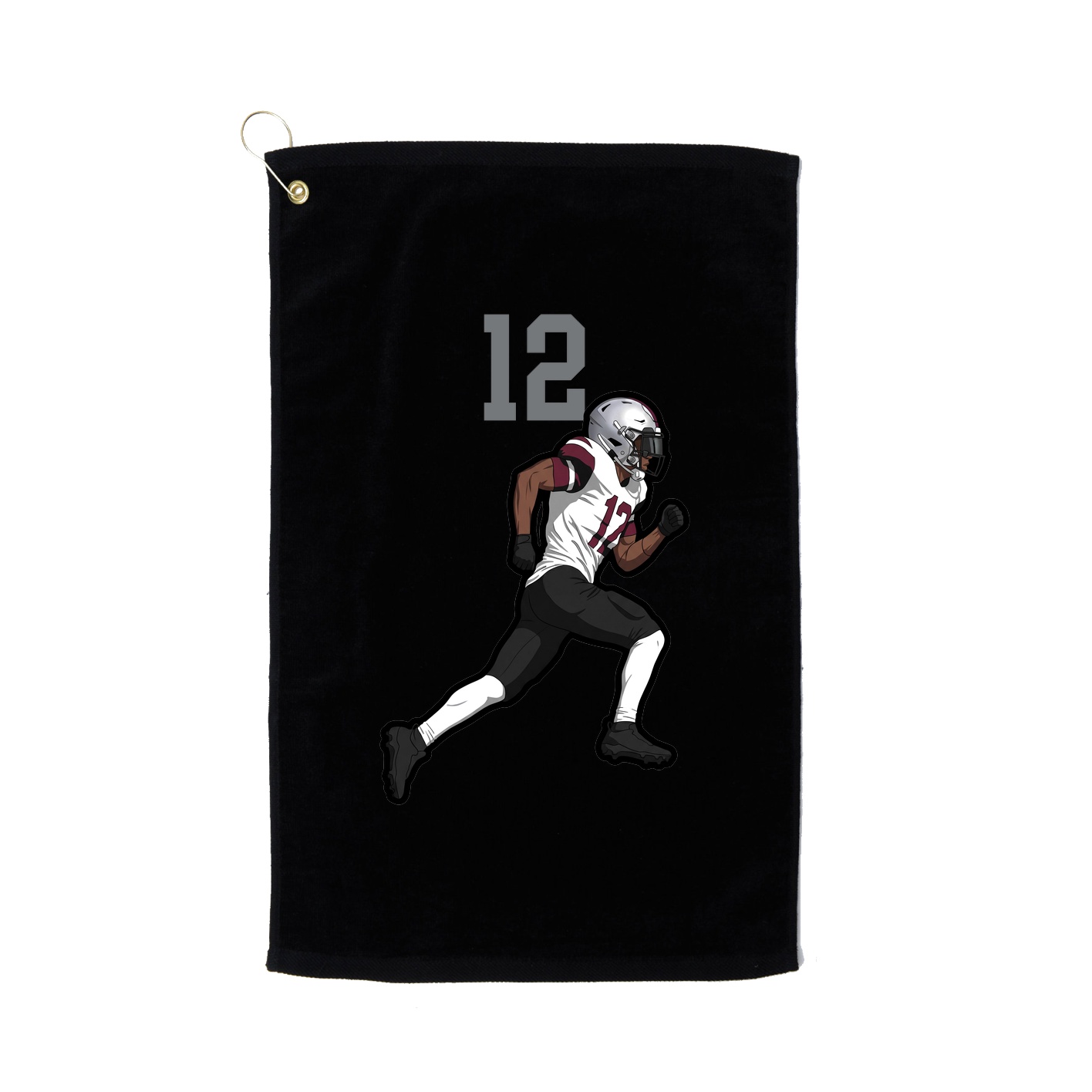 Golf Towel — Number Top in Black