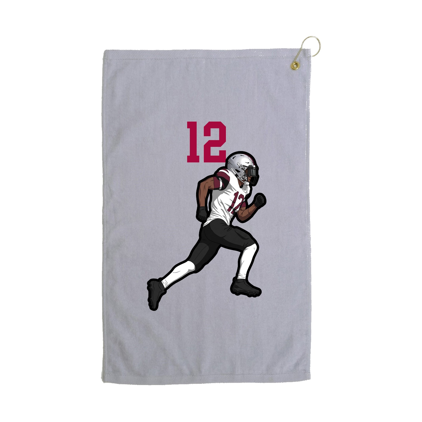 Golf Towel — Number Top in Grey