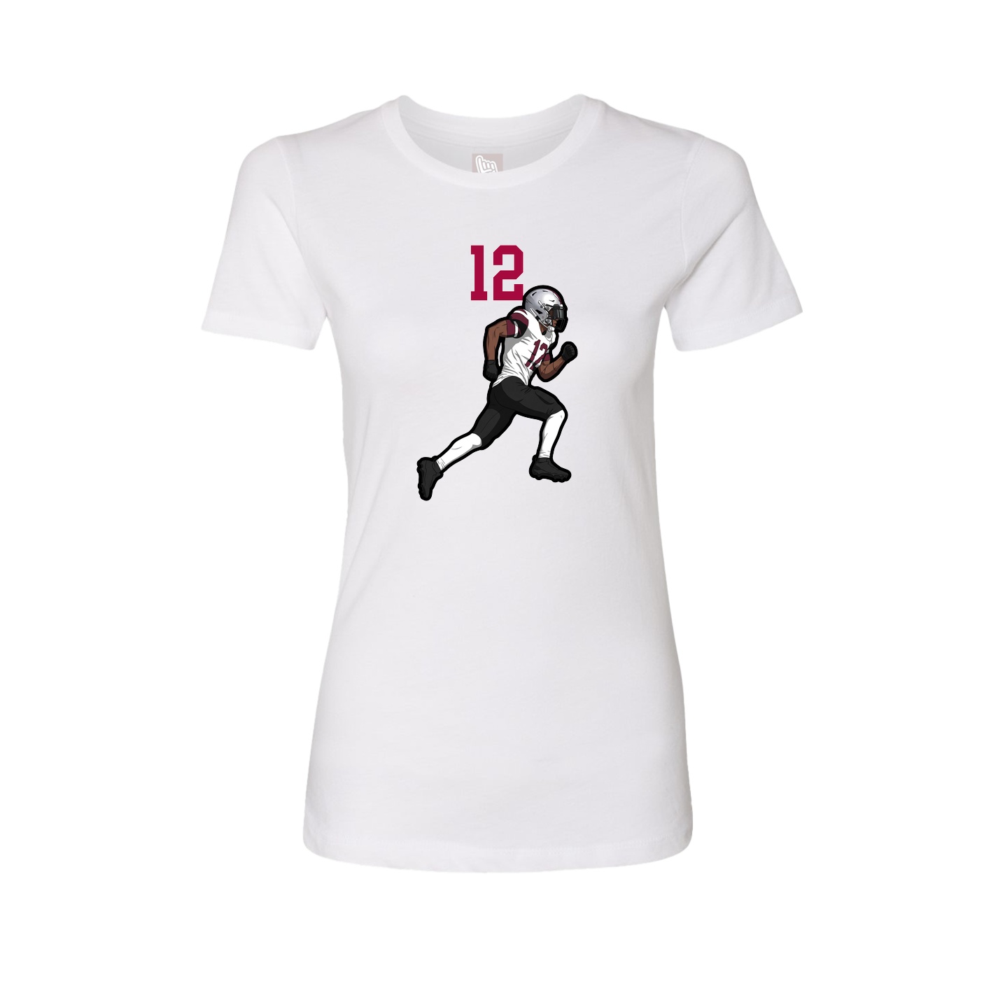 Womens Tee — Number Top in White