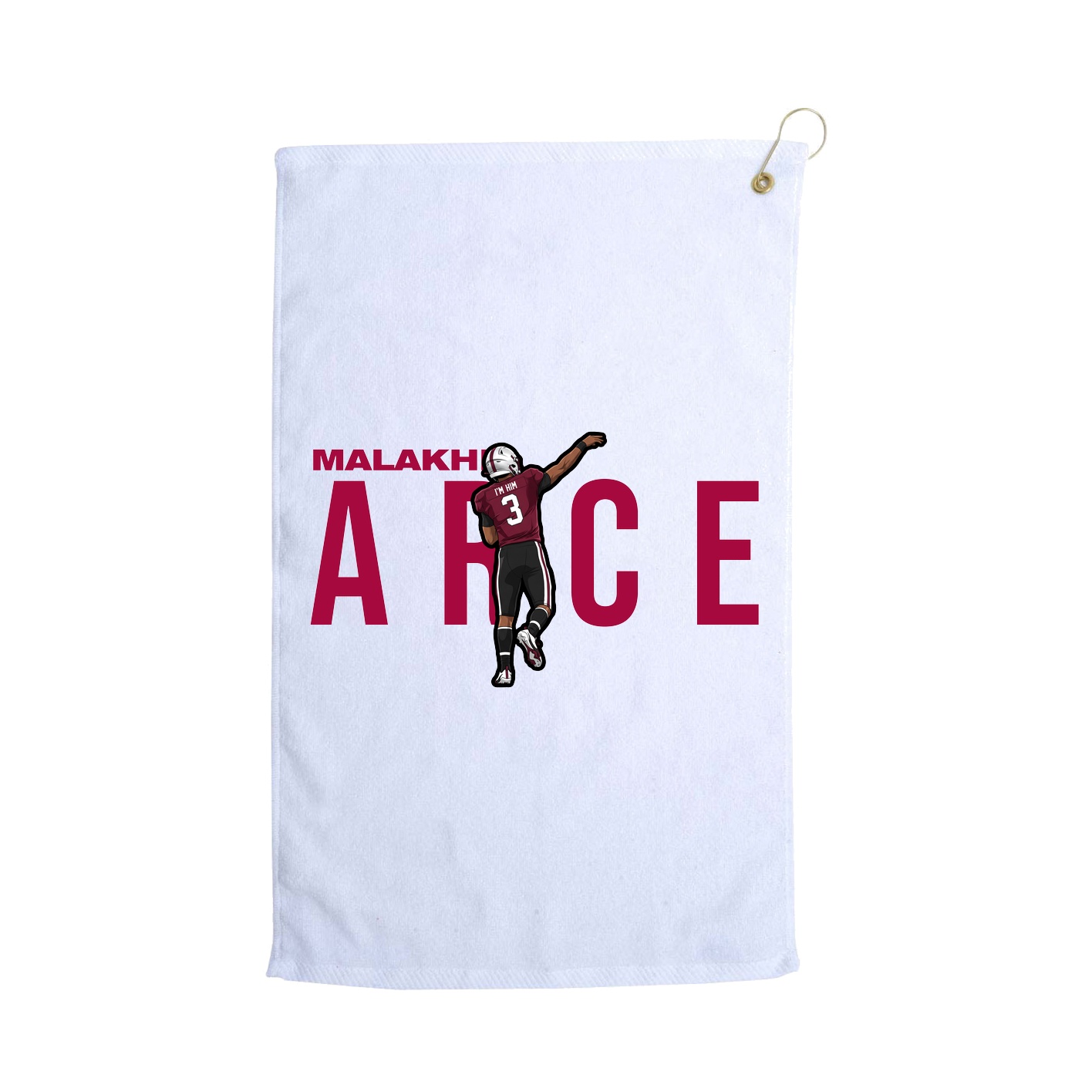 Golf Towel — Player Name in White