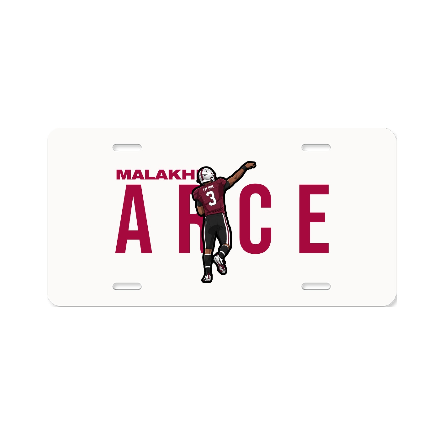 License Plate — Player Name in Classic