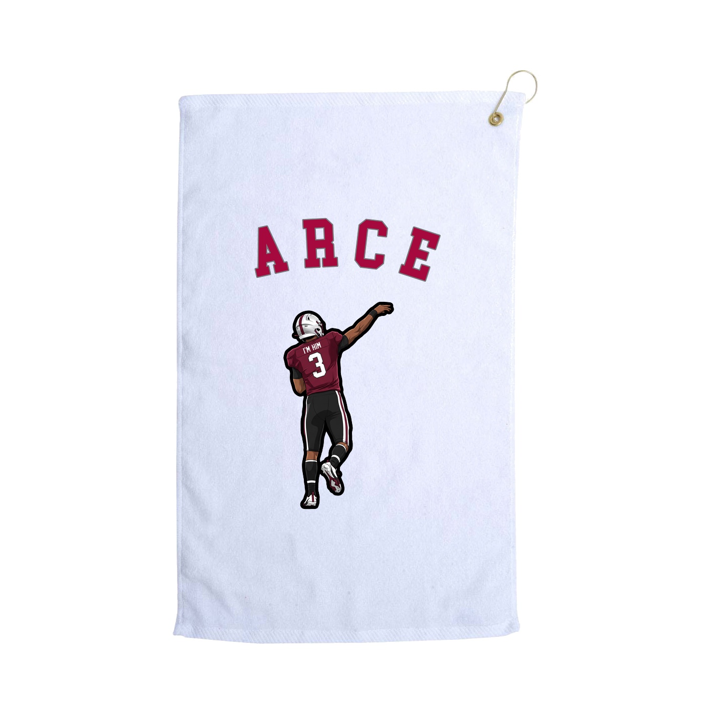 Golf Towel — Shirsey Arch in White