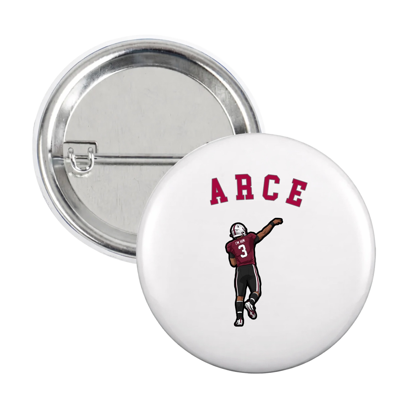Game Day Button — Shirsey Arch in White