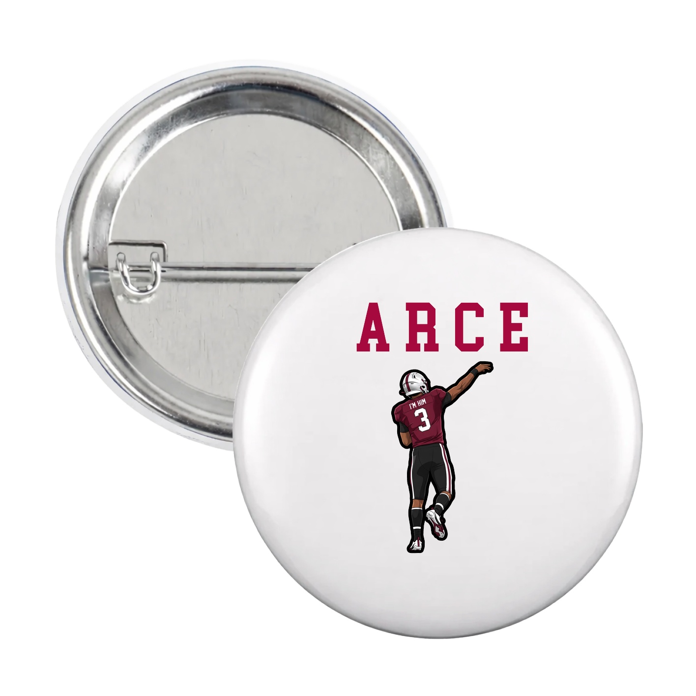 Game Day Button — Shirsey in White